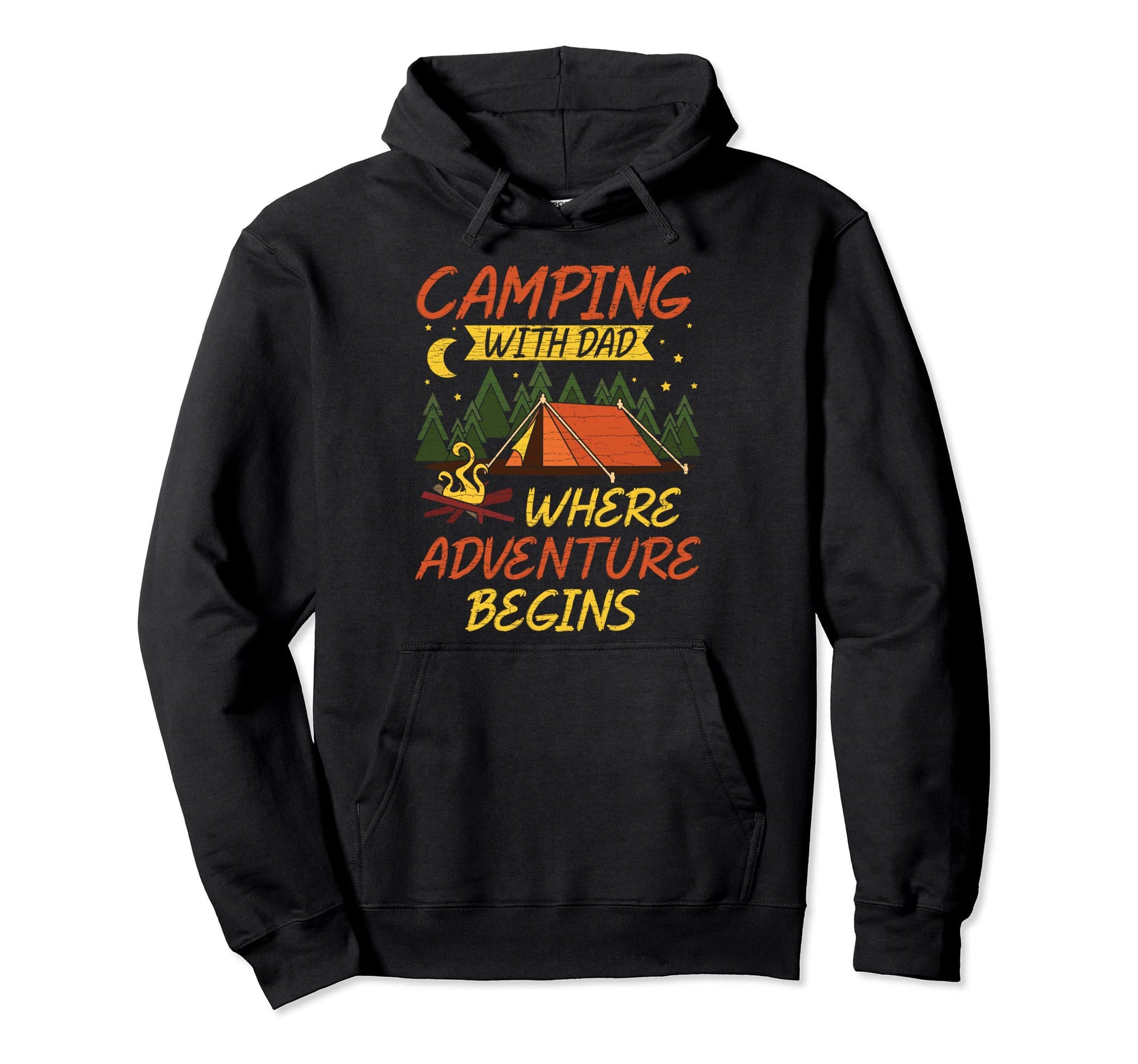 Camping Dad Hoodie - Trendy Graphic Unisex - T-Shirt, Sweatshirt, Hoodie