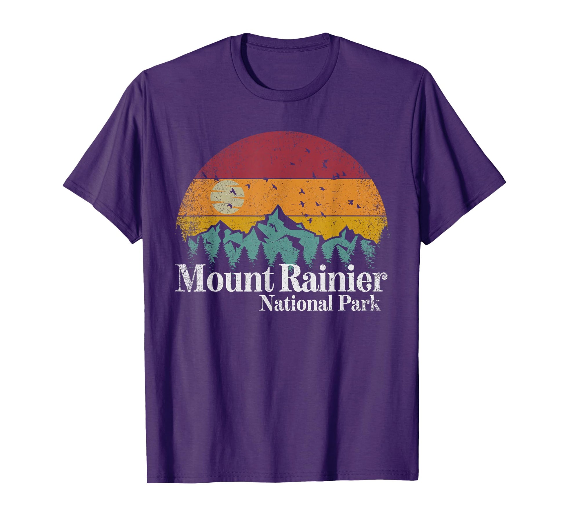 Mt Mount Rainier National Park Hiking T-Shirt - Casual Everyday Wear Unisex - T-Shirt, Sweatshirt, Hoodie