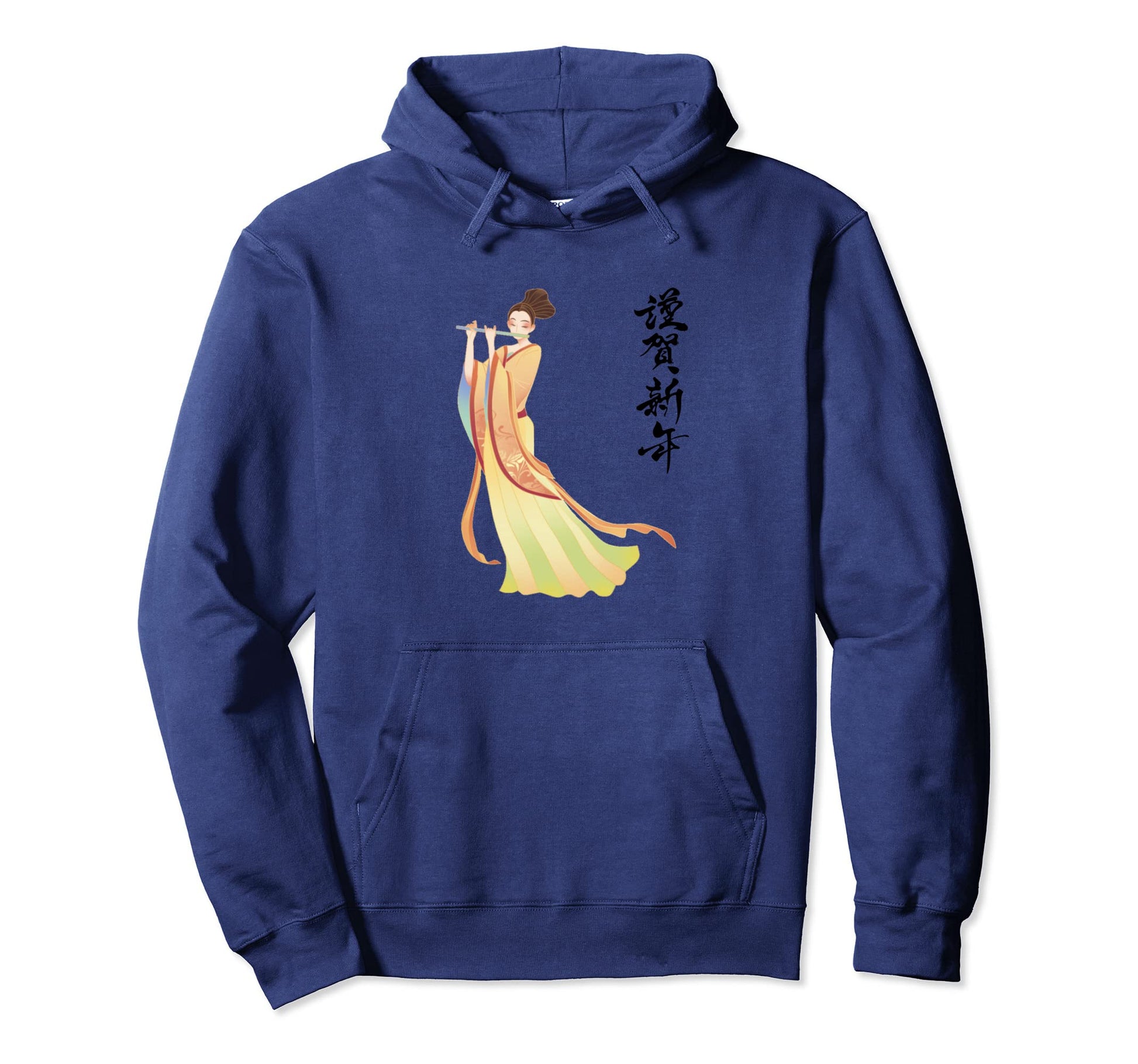 Pop Art Japanese Music Flute Japanese Hoodie - Streetwear Style Men Women - T-Shirt, Sweatshirt, Hoodie