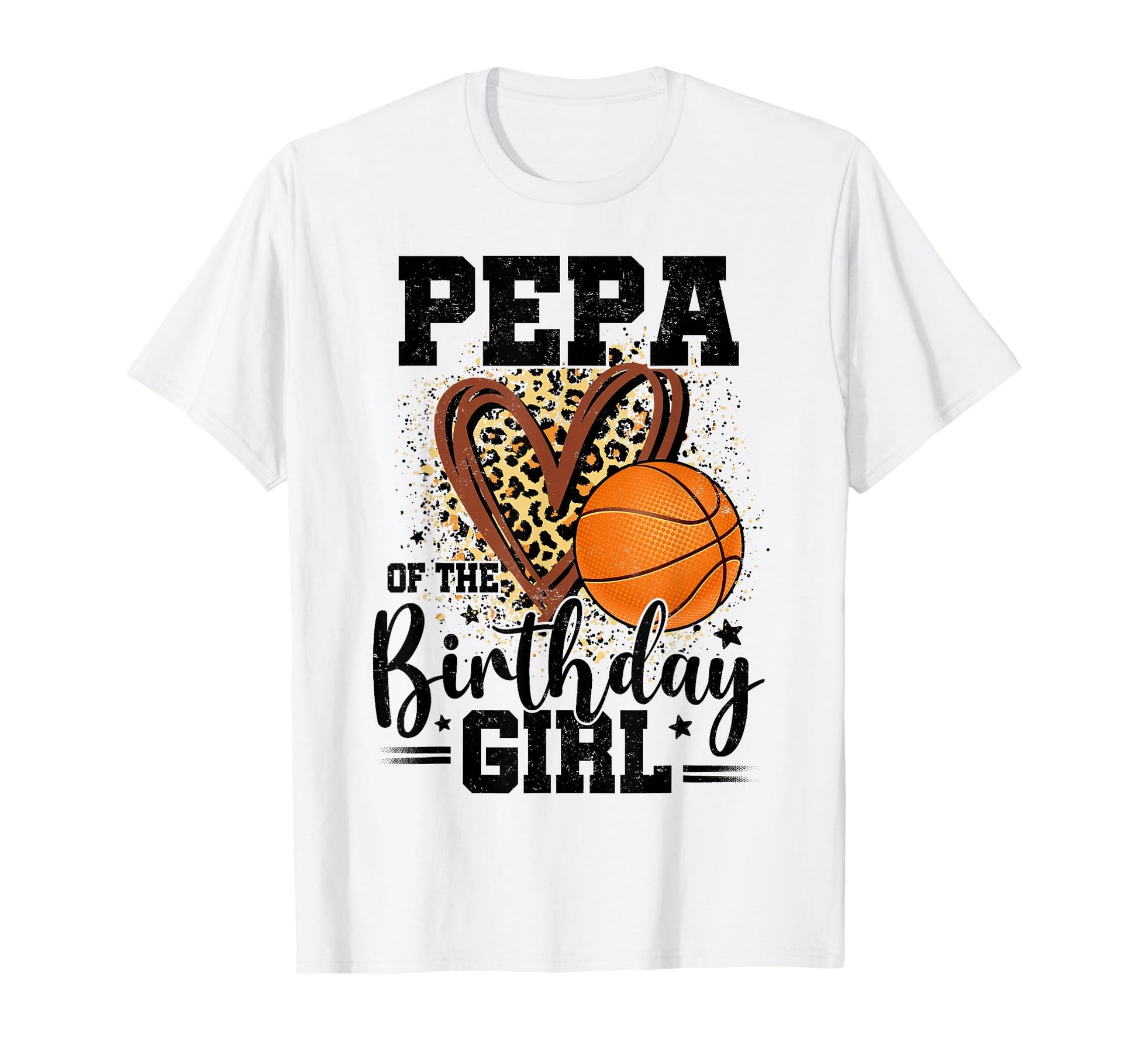 Pepa Birthday Basketball Heart T-Shirt - Casual Everyday Wear for Adults - T-Shirt, Sweatshirt, Hoodie