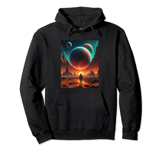 Astronaut Costume Planets Space Travel Hoodie - Graphic Print Men Women - T-Shirt, Sweatshirt, Hoodie