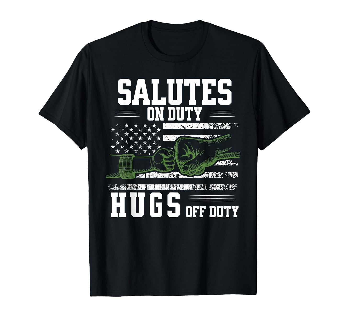 Father Son Fist Bump Veteran Dad T-Shirt - Graphic Print Men Women - T-Shirt, Sweatshirt, Hoodie