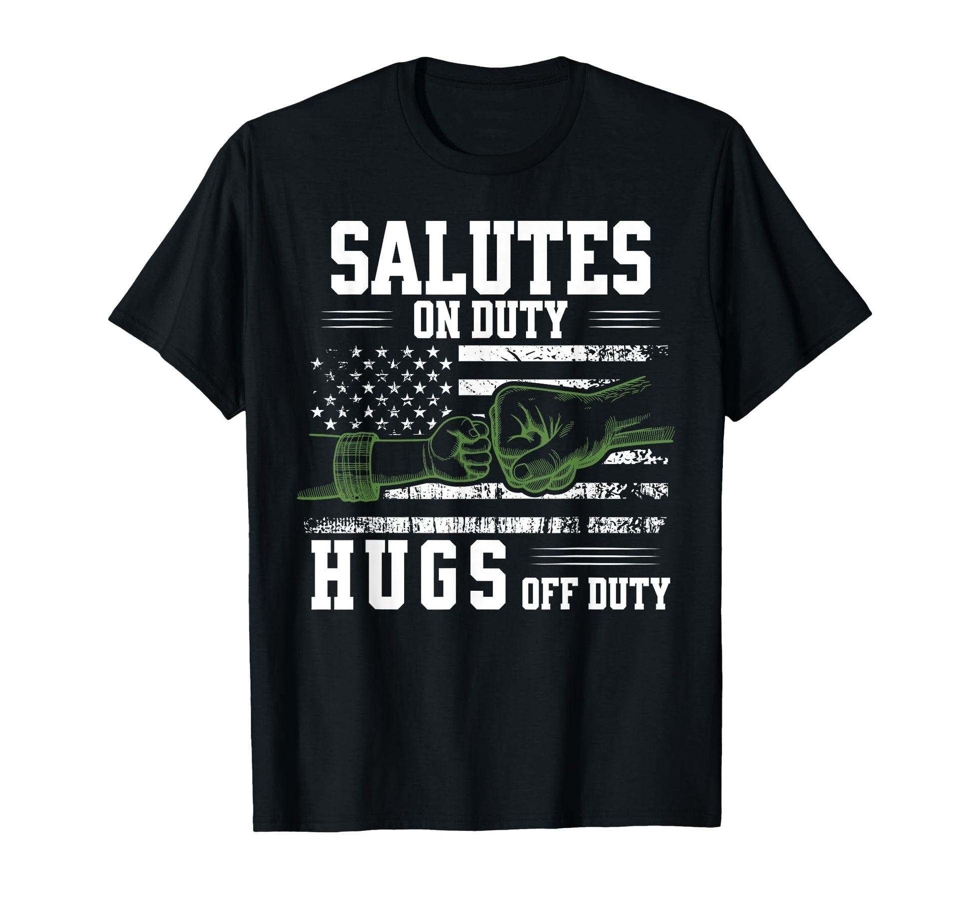 Father Son Fist Bump Veteran Dad T-Shirt - Graphic Print Men Women - T-Shirt, Sweatshirt, Hoodie