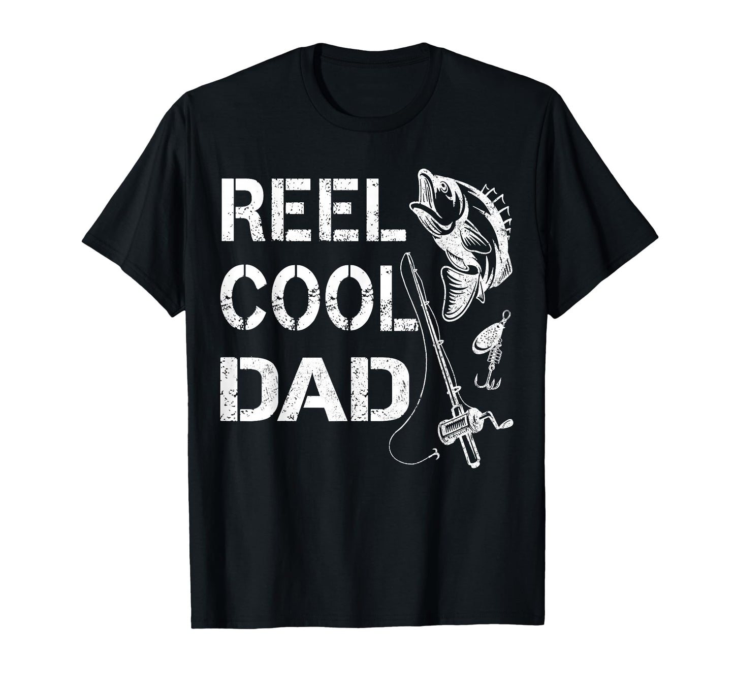 Reel Dad Fishing Daddy T-Shirt - Fun Novelty Design for Adults - T-Shirt, Sweatshirt, Hoodie