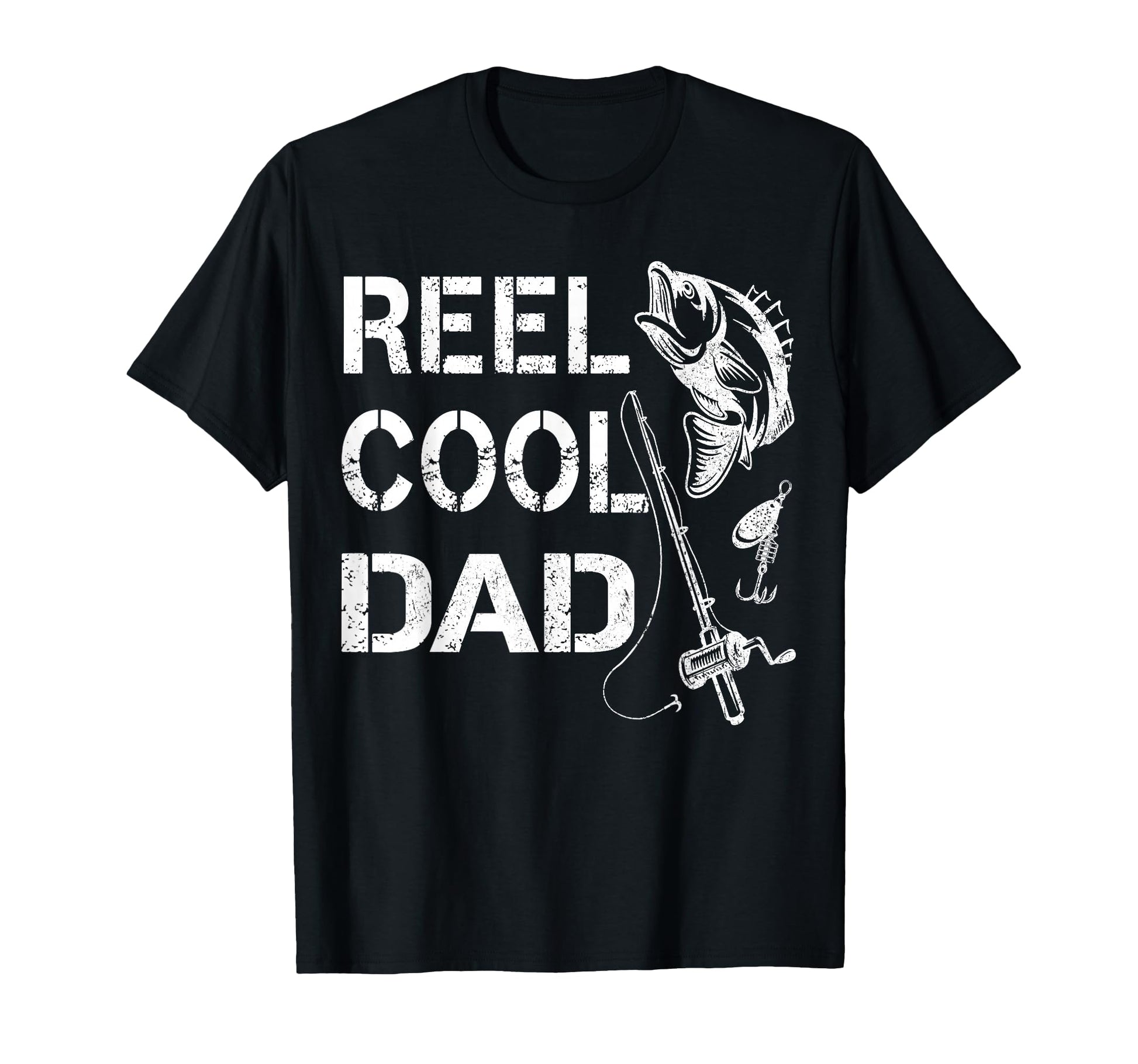 Reel Dad Fishing Daddy T-Shirt - Fun Novelty Design for Adults - T-Shirt, Sweatshirt, Hoodie