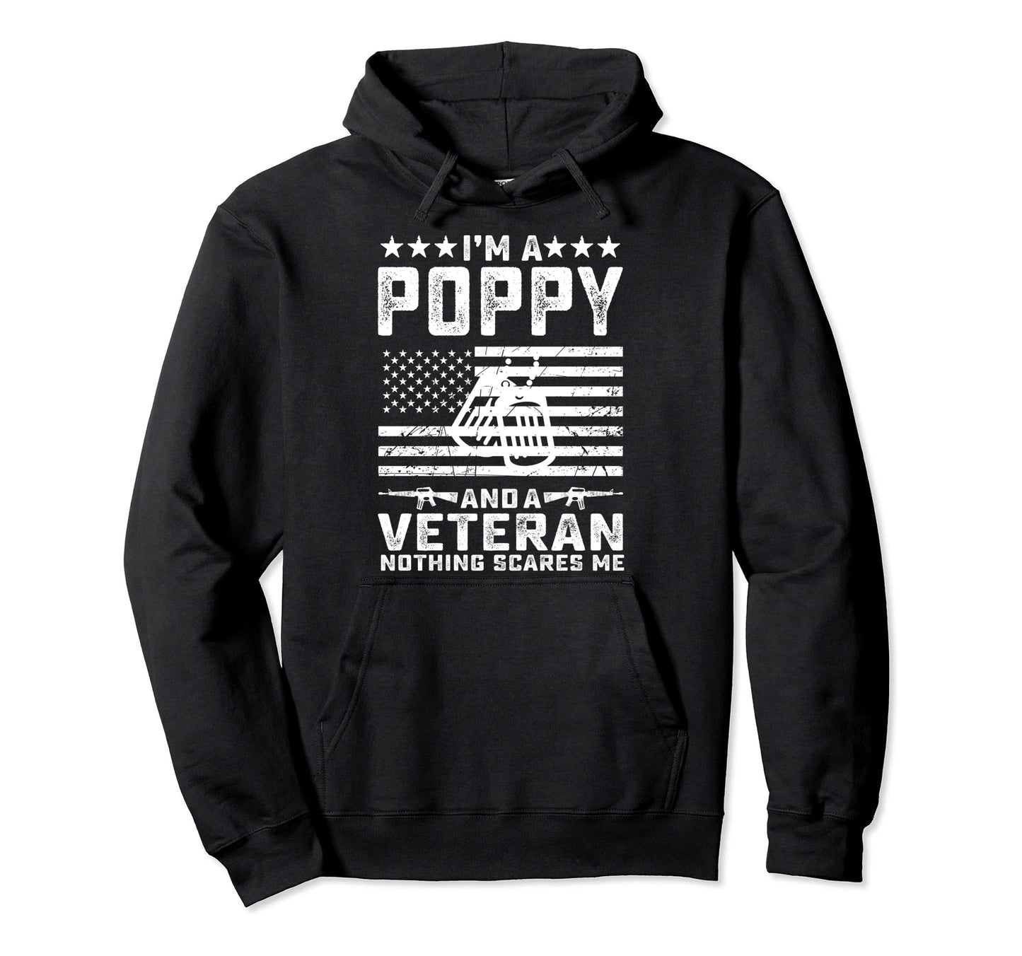 Im Poppy And Veteran Nothing Scares Hoodie - Custom Art Print for Adults - T-Shirt, Sweatshirt, Hoodie