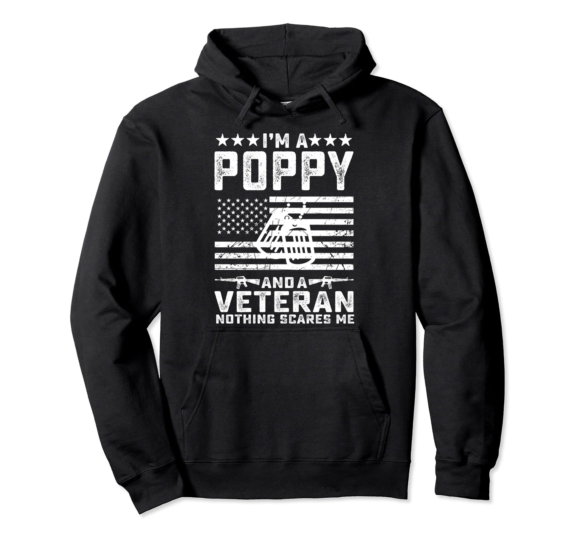 Im Poppy And Veteran Nothing Scares Hoodie - Custom Art Print for Adults - T-Shirt, Sweatshirt, Hoodie