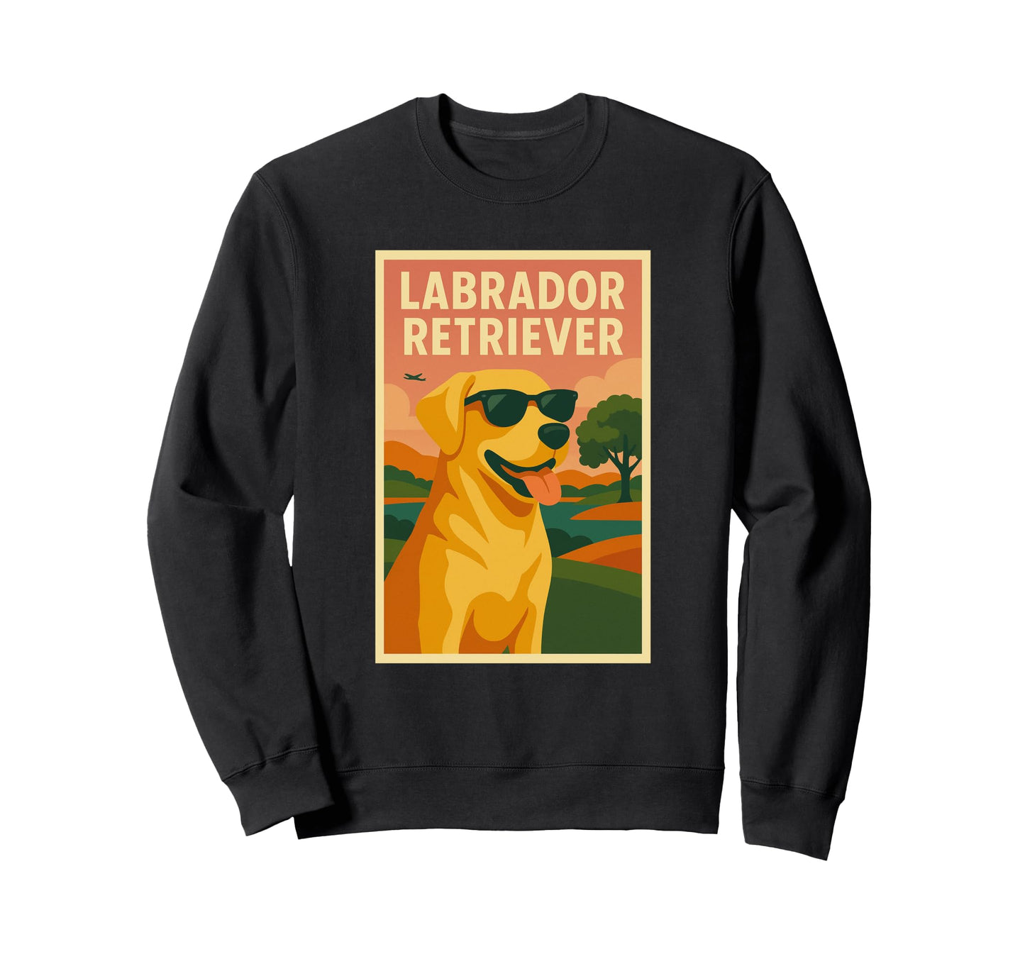 Labrador Retriever Art Minimalist Dog Sweatshirt - Graphic Print Men Women - T-Shirt, Sweatshirt, Hoodie