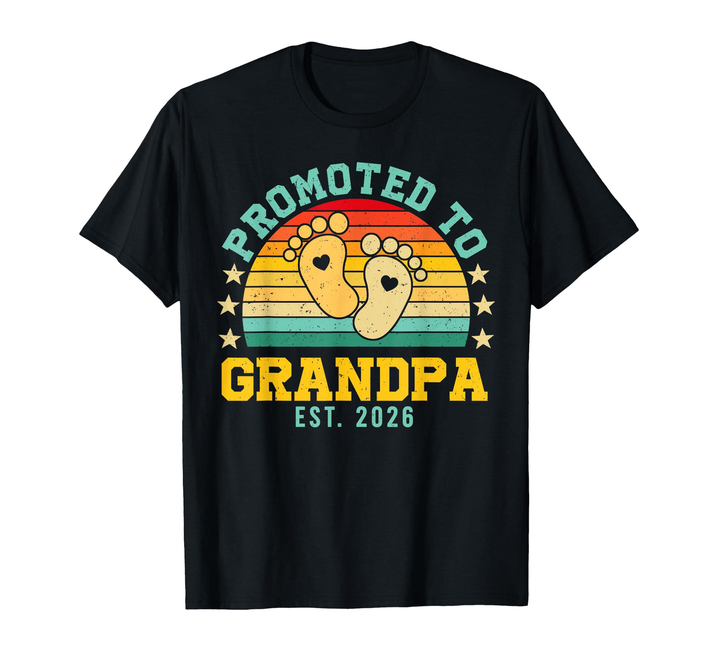 Promoted To Grandpa Est 2026 T-Shirt - Unique Graphic for Adults - T-Shirt, Sweatshirt, Hoodie