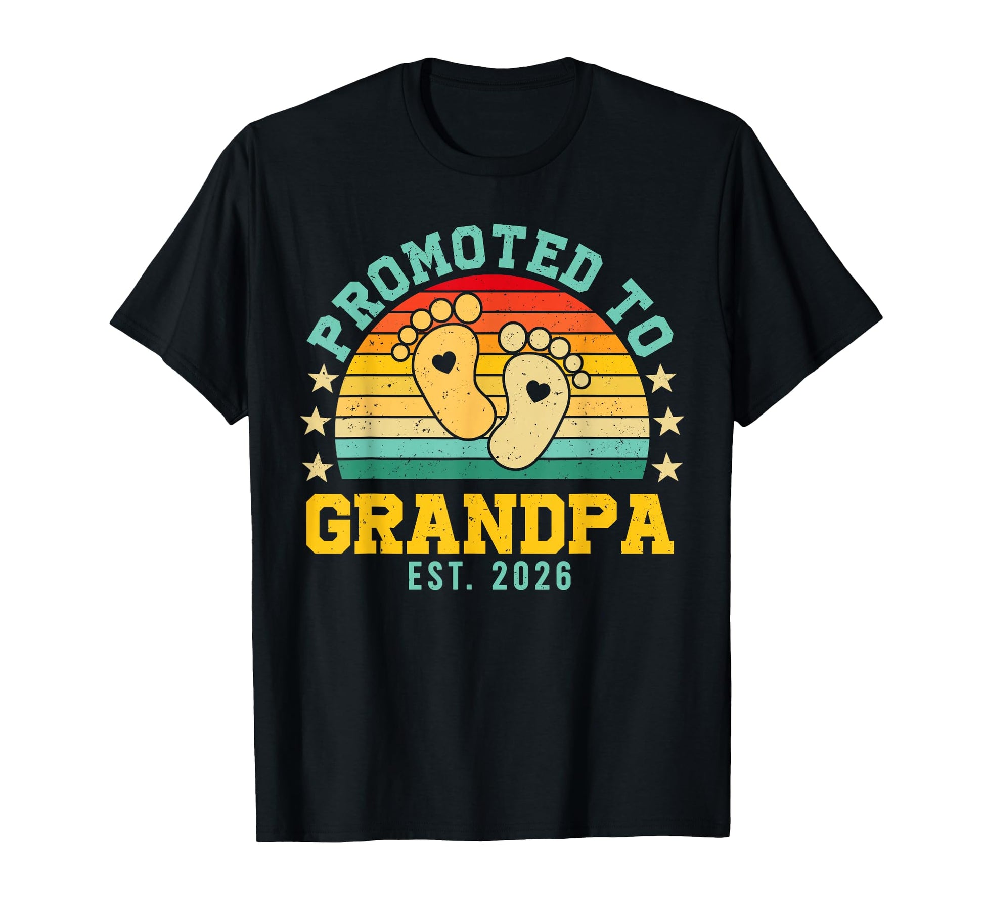 Promoted To Grandpa Est 2026 T-Shirt - Unique Graphic for Adults - T-Shirt, Sweatshirt, Hoodie