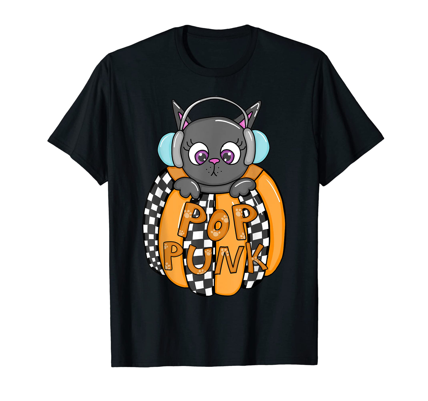 Pop Punk Cat T-Shirt - Graphic Print Unisex - T-Shirt, Sweatshirt, Hoodie