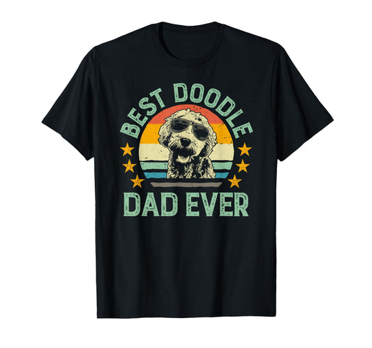 Best Doodle Dad Ever Goldendoodle Dad Gift T-Shirt - Novelty Apparel Unisex - T-Shirt, Sweatshirt, Hoodie