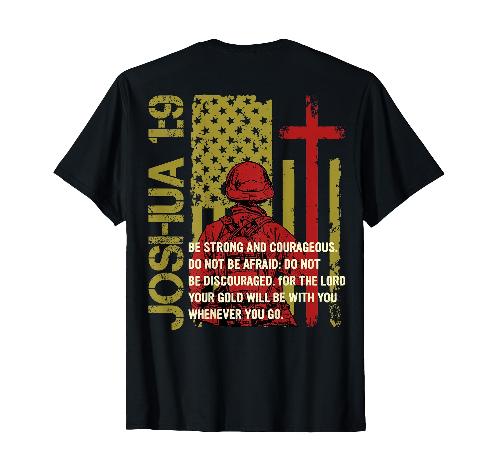 Thin Red Line Cross Firefighter Bible T-Shirt - Custom Art Print Men Women - T-Shirt, Sweatshirt, Hoodie