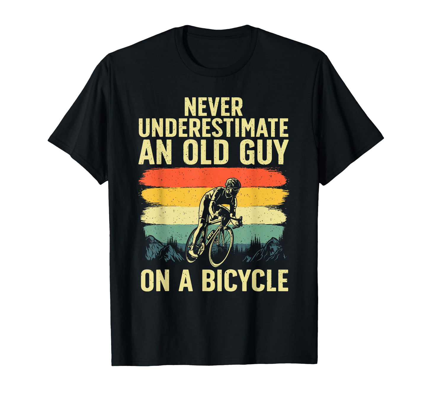 Cycling Art Grandpa Bicycle Riding T-Shirt - Fun Novelty Design for Adults - T-Shirt, Sweatshirt, Hoodie