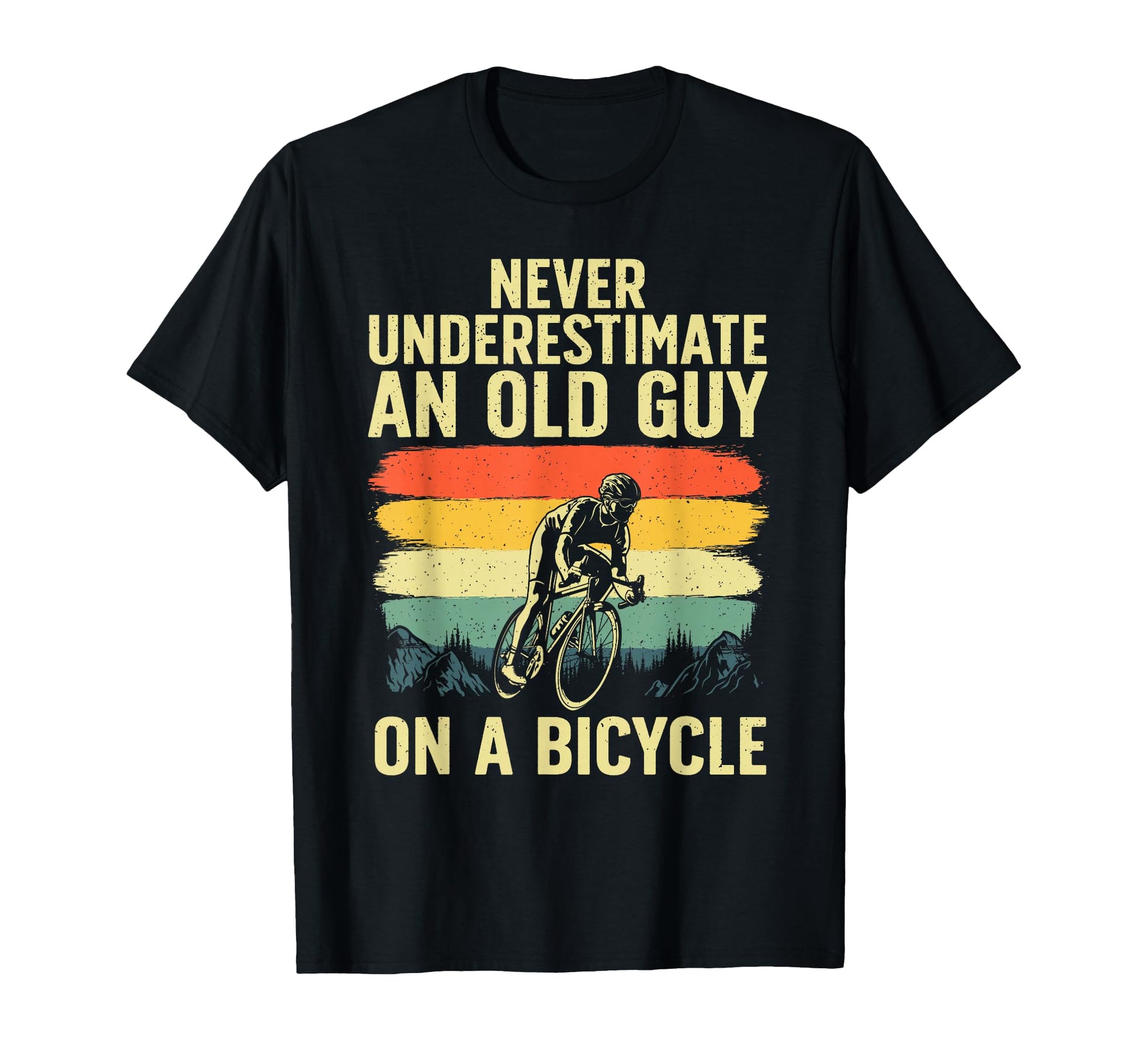 Cycling Art Grandpa Bicycle Riding T-Shirt - Fun Novelty Design for Adults - T-Shirt, Sweatshirt, Hoodie