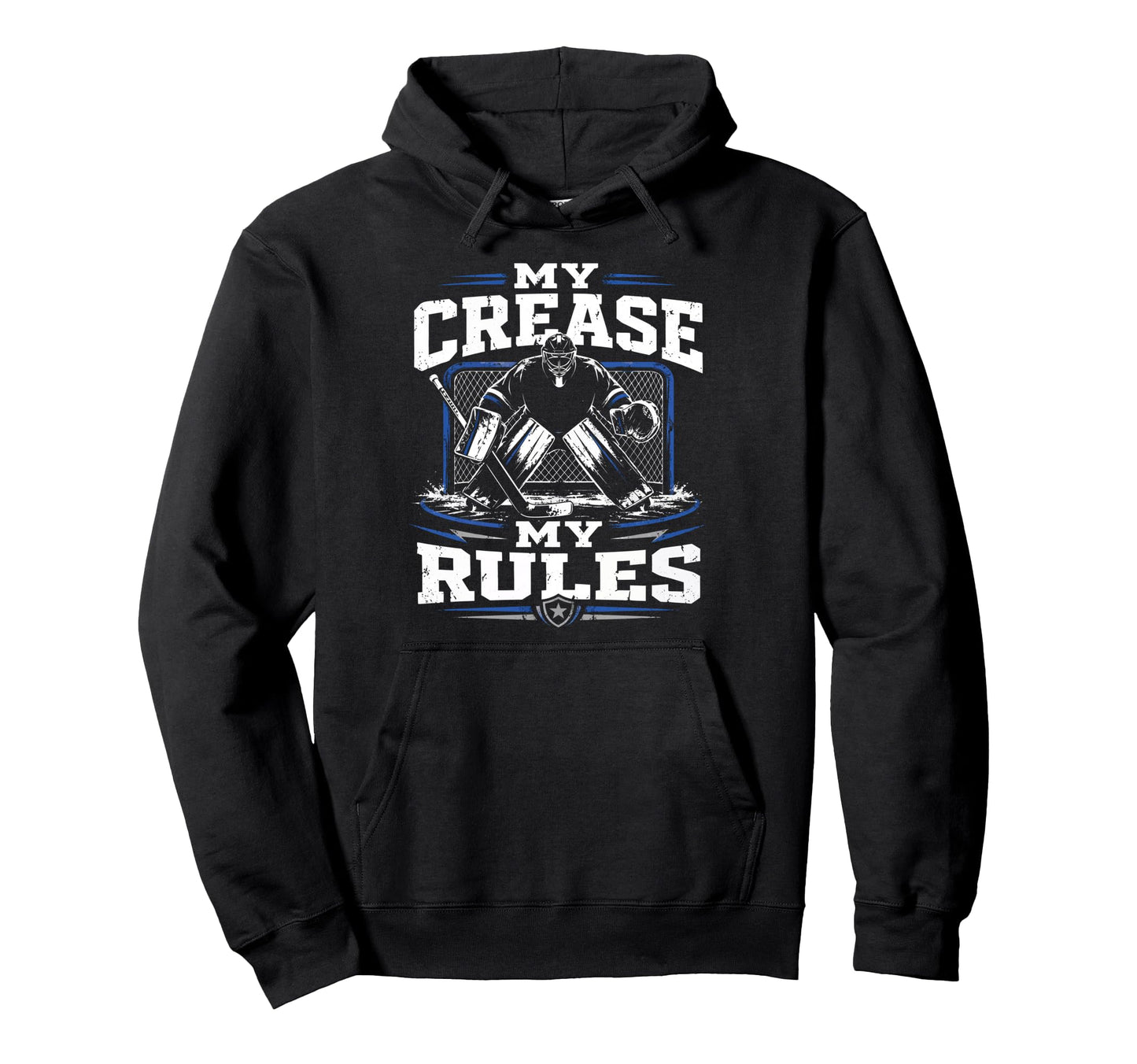 Ice Hockey Goalie Crease Hockey Hoodie - Minimalist Print for Adults - T-Shirt, Sweatshirt, Hoodie