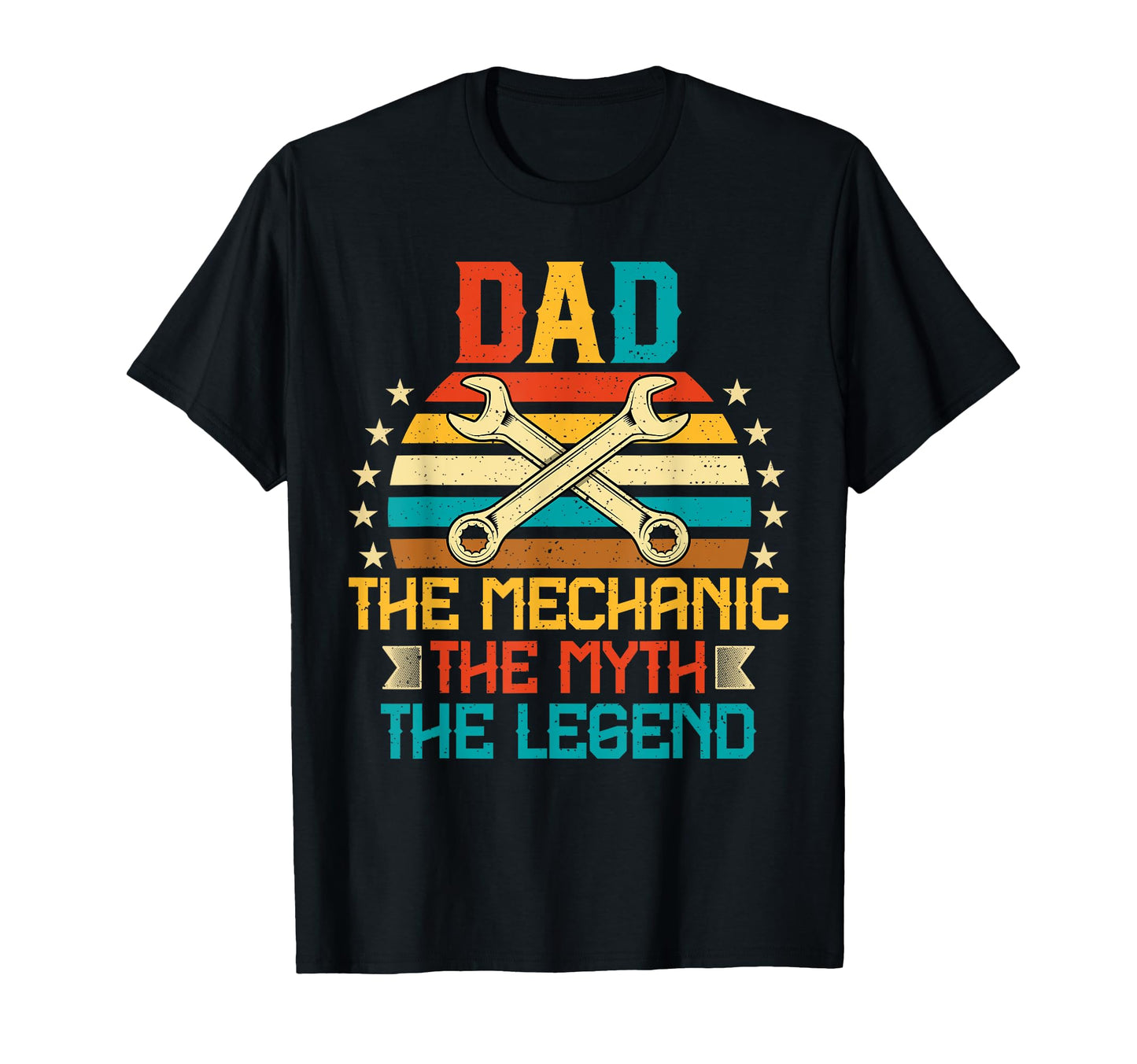 Dad Mechanic Myth Legend Funny Machinist T-Shirt - Custom Art Print Unisex - T-Shirt, Sweatshirt, Hoodie