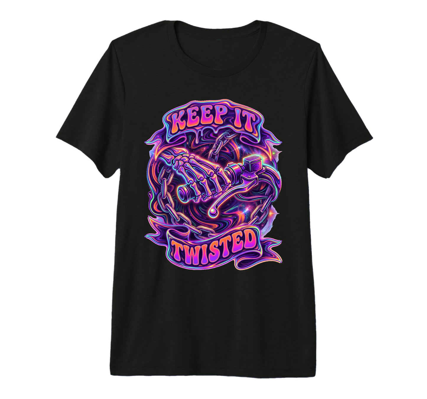 Biker Dad Gift Keep It Twisted T-Shirt - Casual Everyday Wear Unisex - T-Shirt, Sweatshirt, Hoodie
