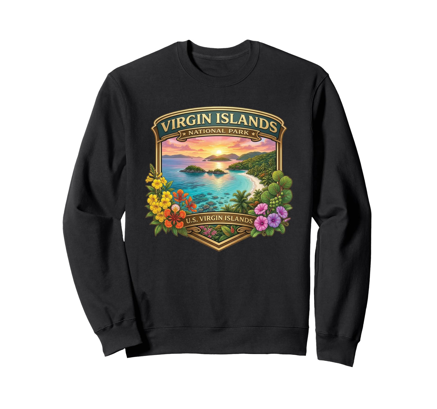 U S Virgin Islands National Park Sweatshirt - Graphic Print for Adults - T-Shirt, Sweatshirt, Hoodie