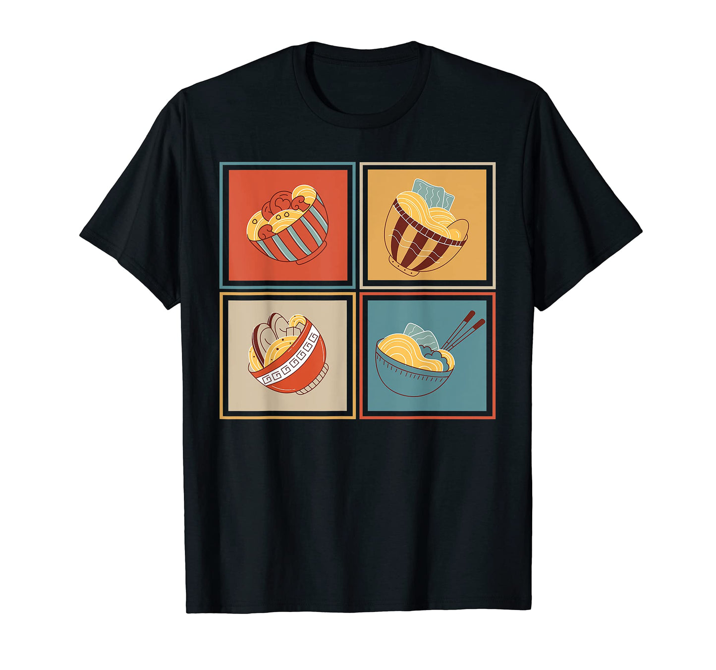 Pop Art Kawaii Japanese Food Ramen Noodles T-Shirt - Unique Graphic Unisex - T-Shirt, Sweatshirt, Hoodie