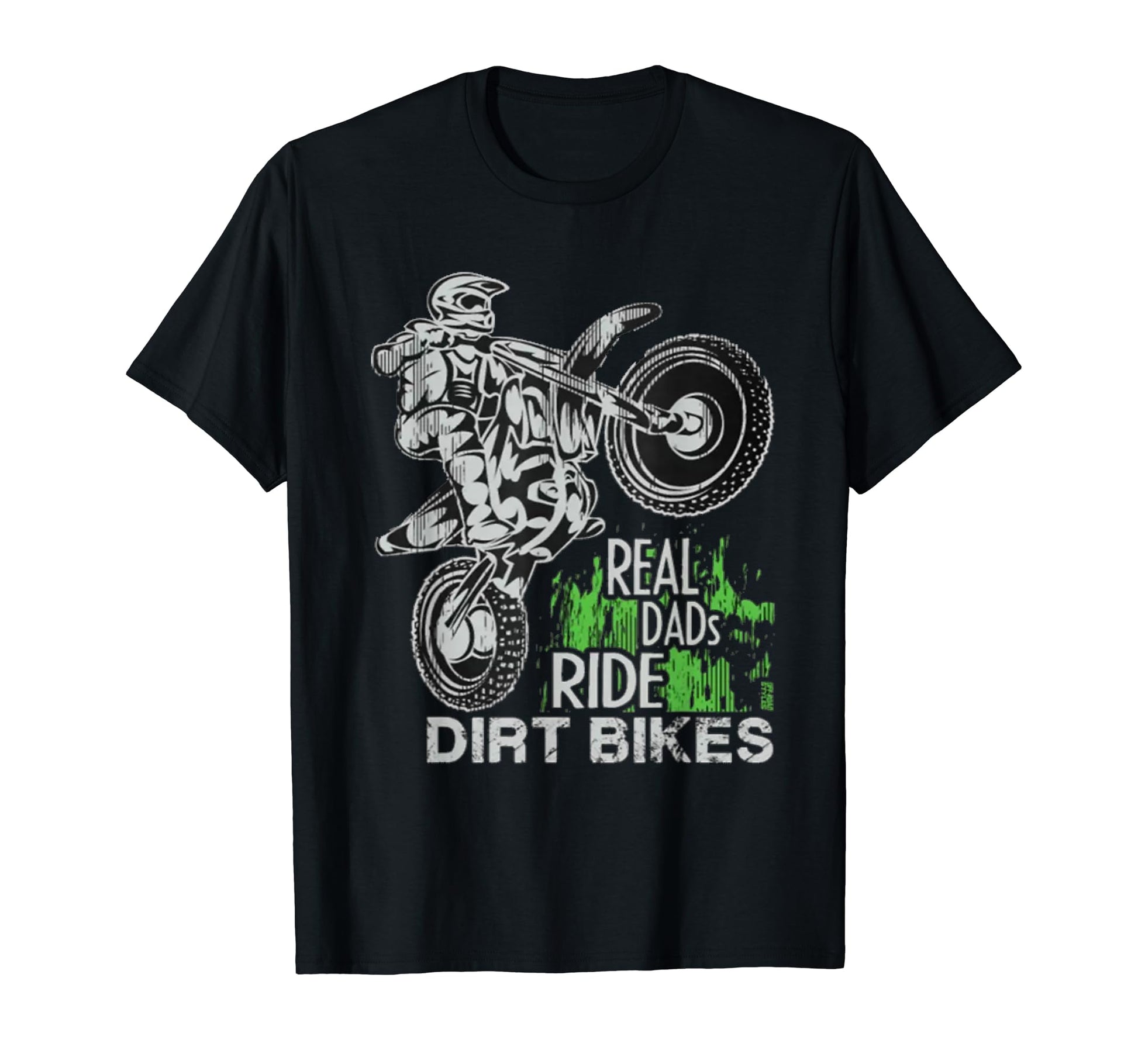 Real Dads Ride Dirt Bikes Motocross T-Shirt - Custom Art Print for Adults - T-Shirt, Sweatshirt, Hoodie