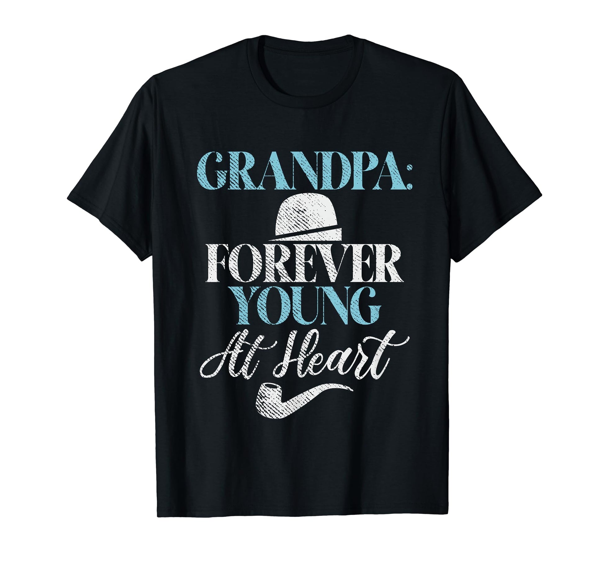 Forever Young Heart New Grandpa T-Shirt - Casual Everyday Wear Unisex - T-Shirt, Sweatshirt, Hoodie