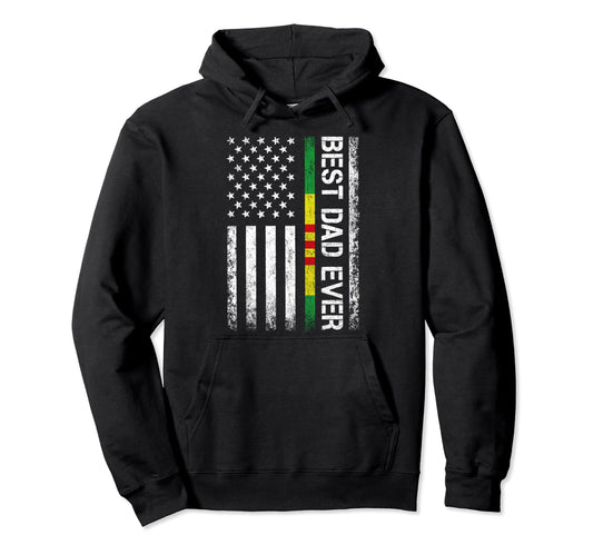 Best Dad Ever Vietnam Veteran Us Flag Hoodie - Novelty Apparel for Adults - T-Shirt, Sweatshirt, Hoodie