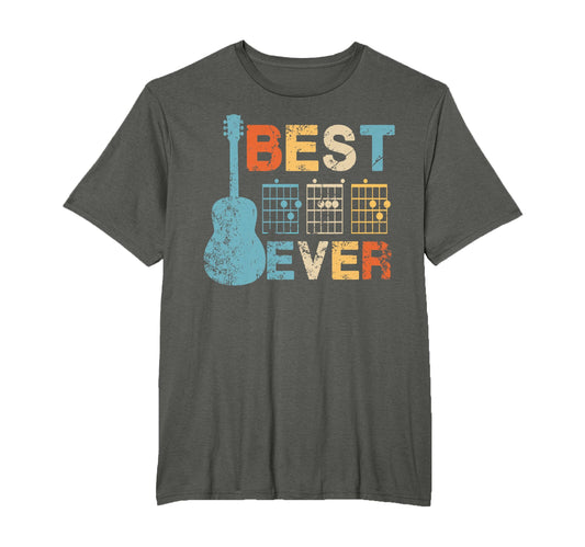 Best Dad Ever Guitar Chords Musician T-Shirt - Streetwear Style Unisex - T-Shirt, Sweatshirt, Hoodie