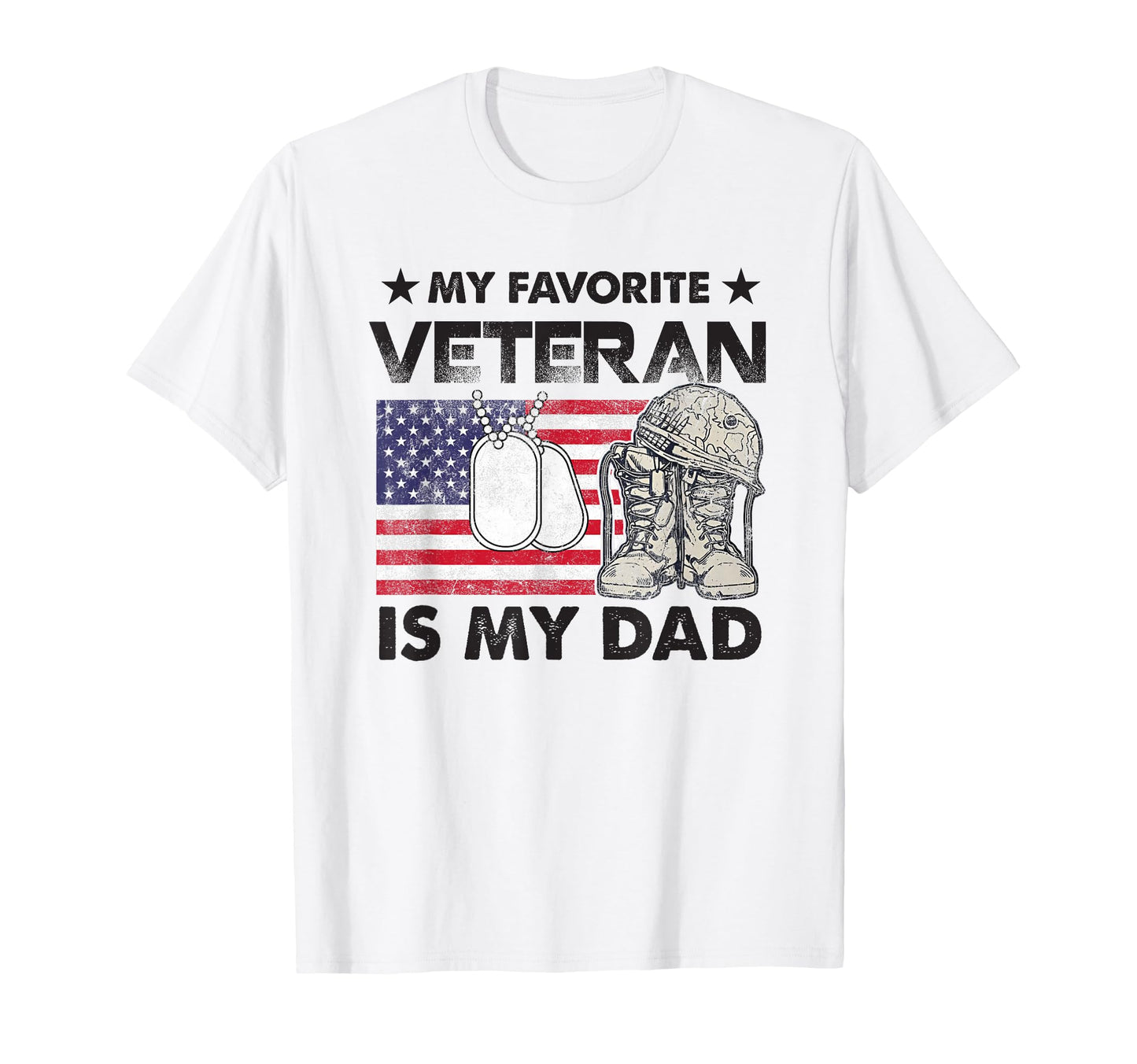 Father Veterans Day My Favorite Veteran T-Shirt - Minimalist Print Unisex - T-Shirt, Sweatshirt, Hoodie