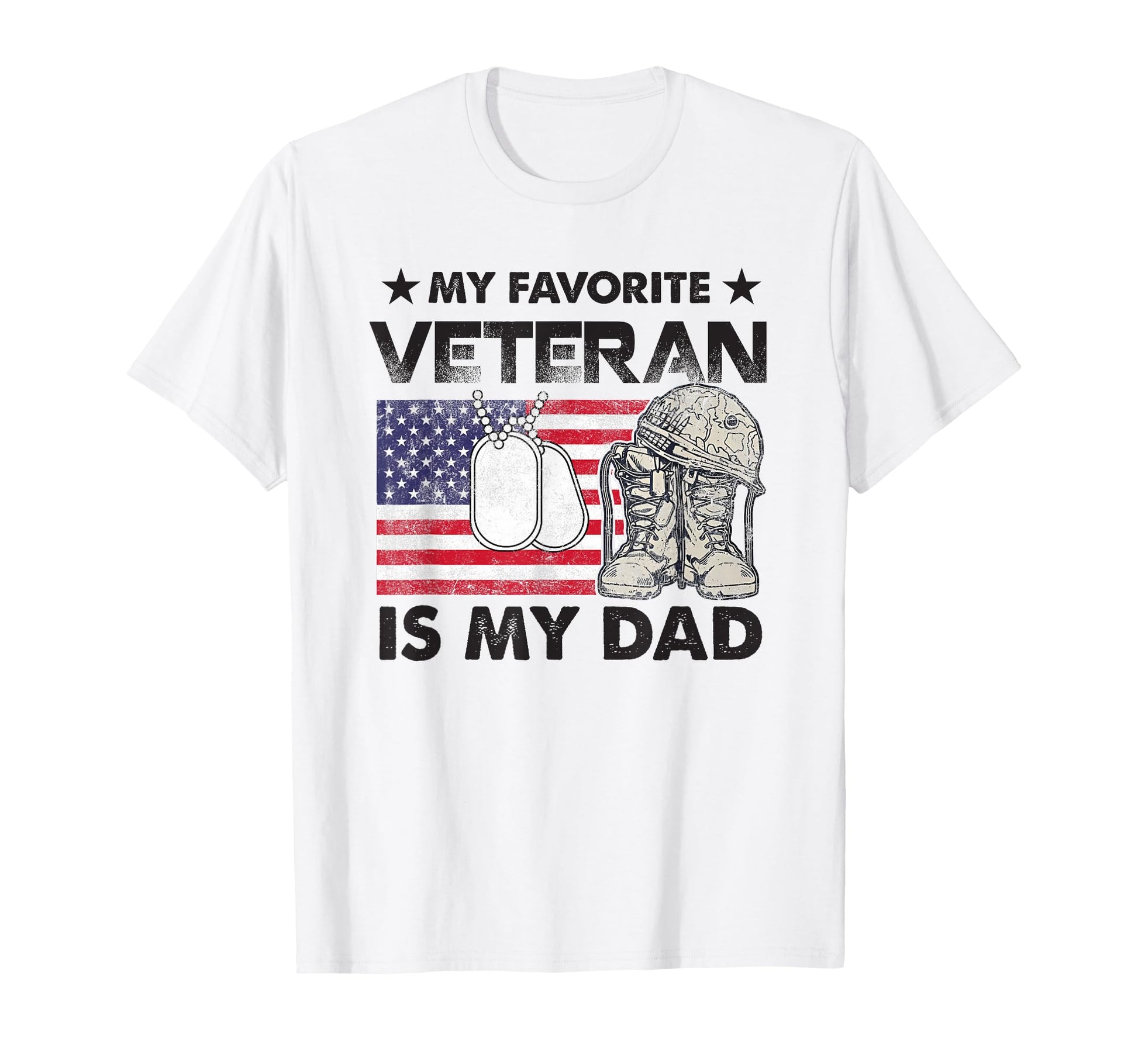 Father Veterans Day My Favorite Veteran T-Shirt - Minimalist Print Unisex - T-Shirt, Sweatshirt, Hoodie