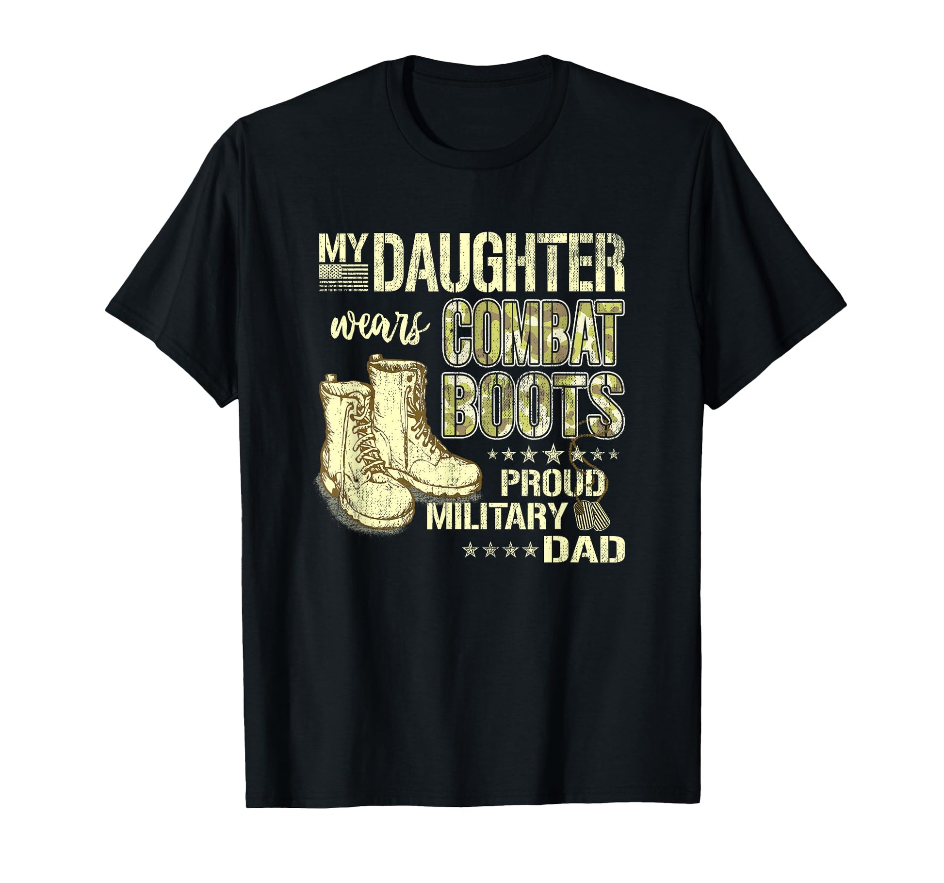 My Daughter Wears Combat Boots Proud T-Shirt - Aesthetic Graphic Unisex - T-Shirt, Sweatshirt, Hoodie