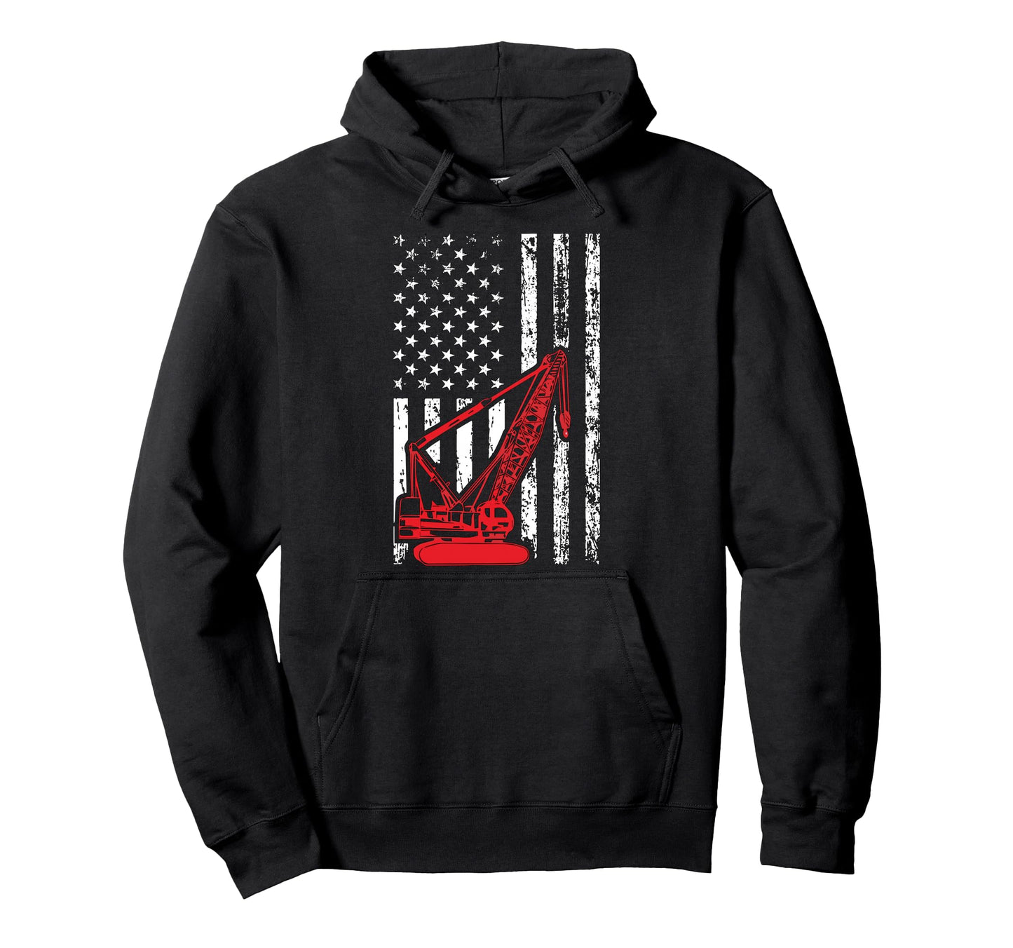 Crane Operator Us Heavy Equipment Crane Hoodie - Minimalist Print Unisex - T-Shirt, Sweatshirt, Hoodie