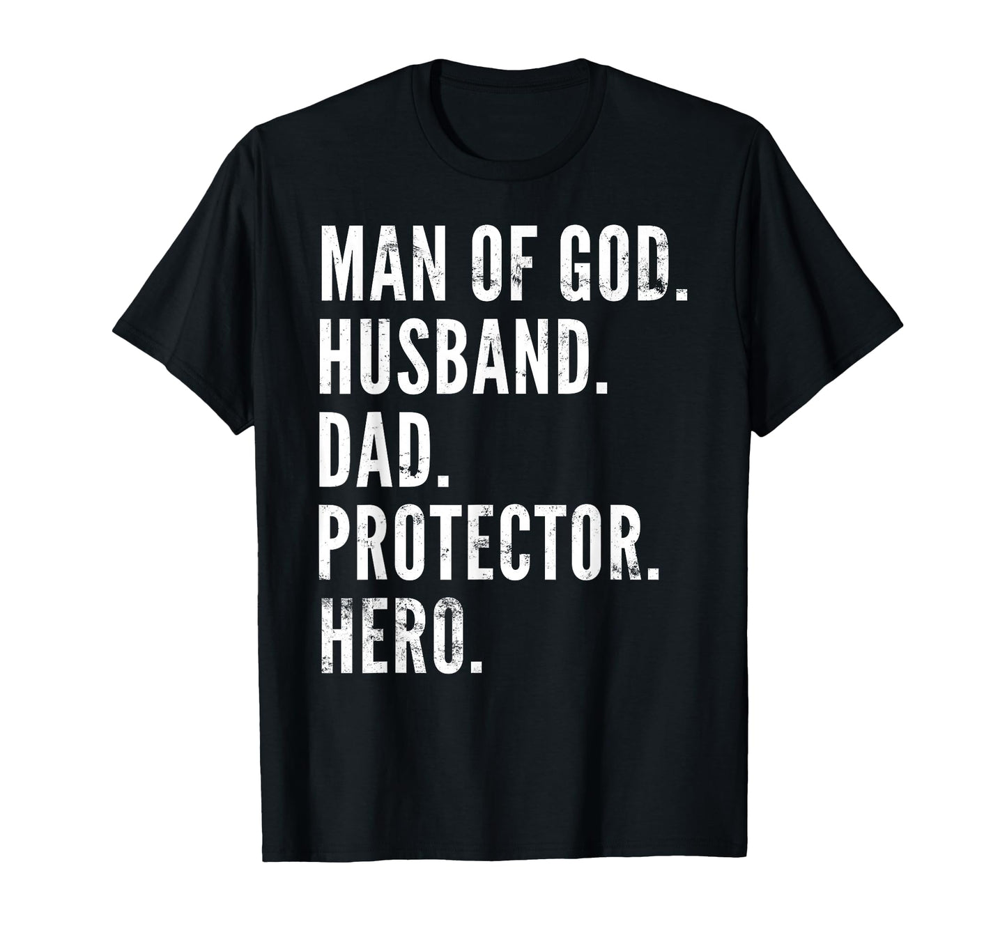 God Husband Dad Protector Hero T-Shirt - Minimalist Print Men Women - T-Shirt, Sweatshirt, Hoodie