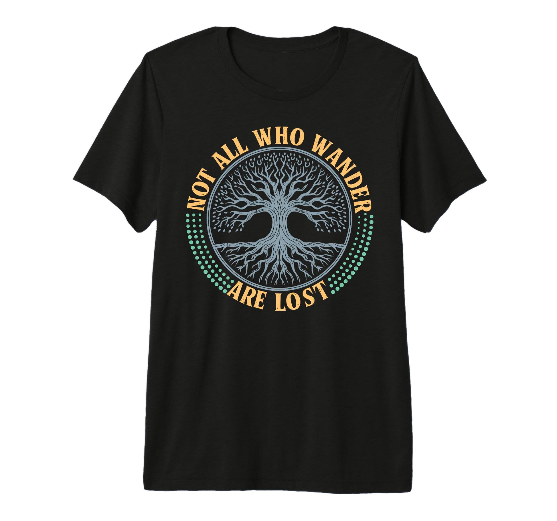 Not All Who Wander Lost Camping Hiking T-Shirt - Aesthetic Graphic Unisex - T-Shirt, Sweatshirt, Hoodie