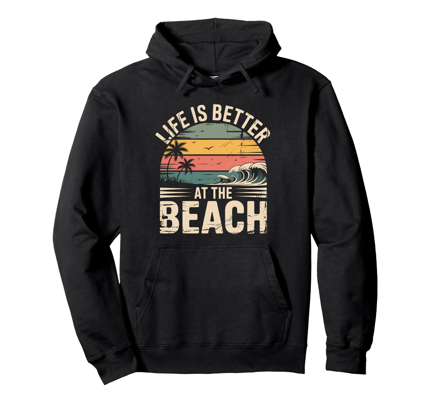 Life Is Better Beach Mexico Summer Beach Hoodie - Novelty Apparel Unisex - T-Shirt, Sweatshirt, Hoodie