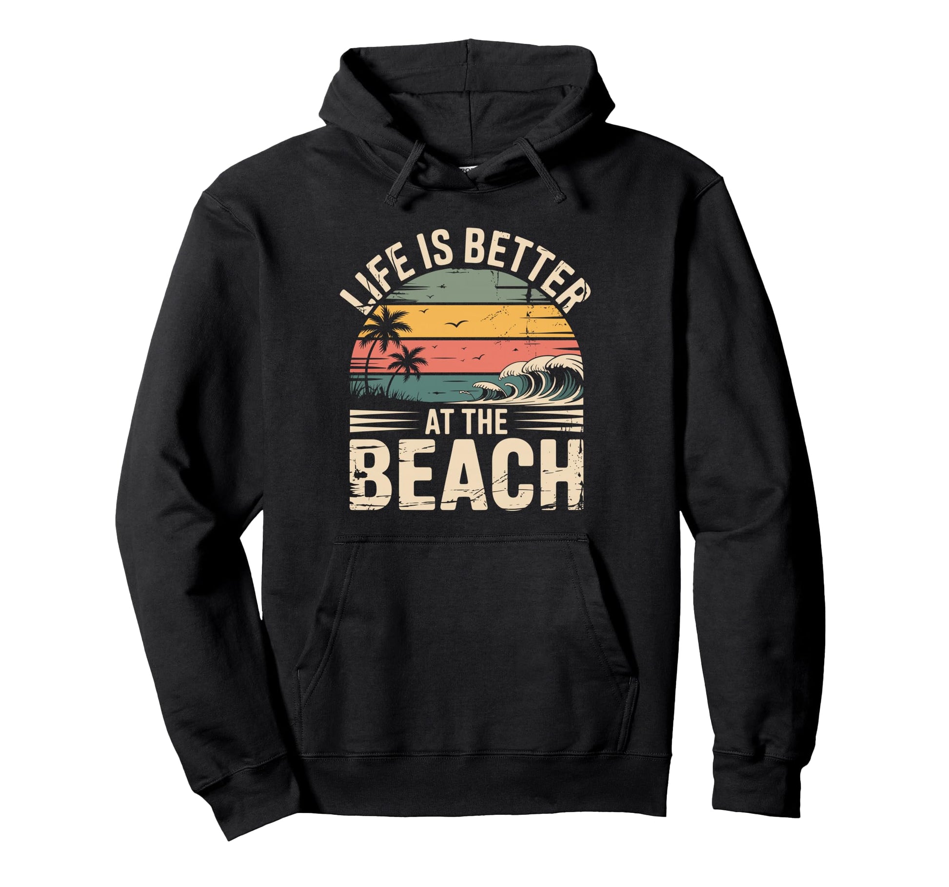 Life Is Better Beach Mexico Summer Beach Hoodie - Novelty Apparel Unisex - T-Shirt, Sweatshirt, Hoodie