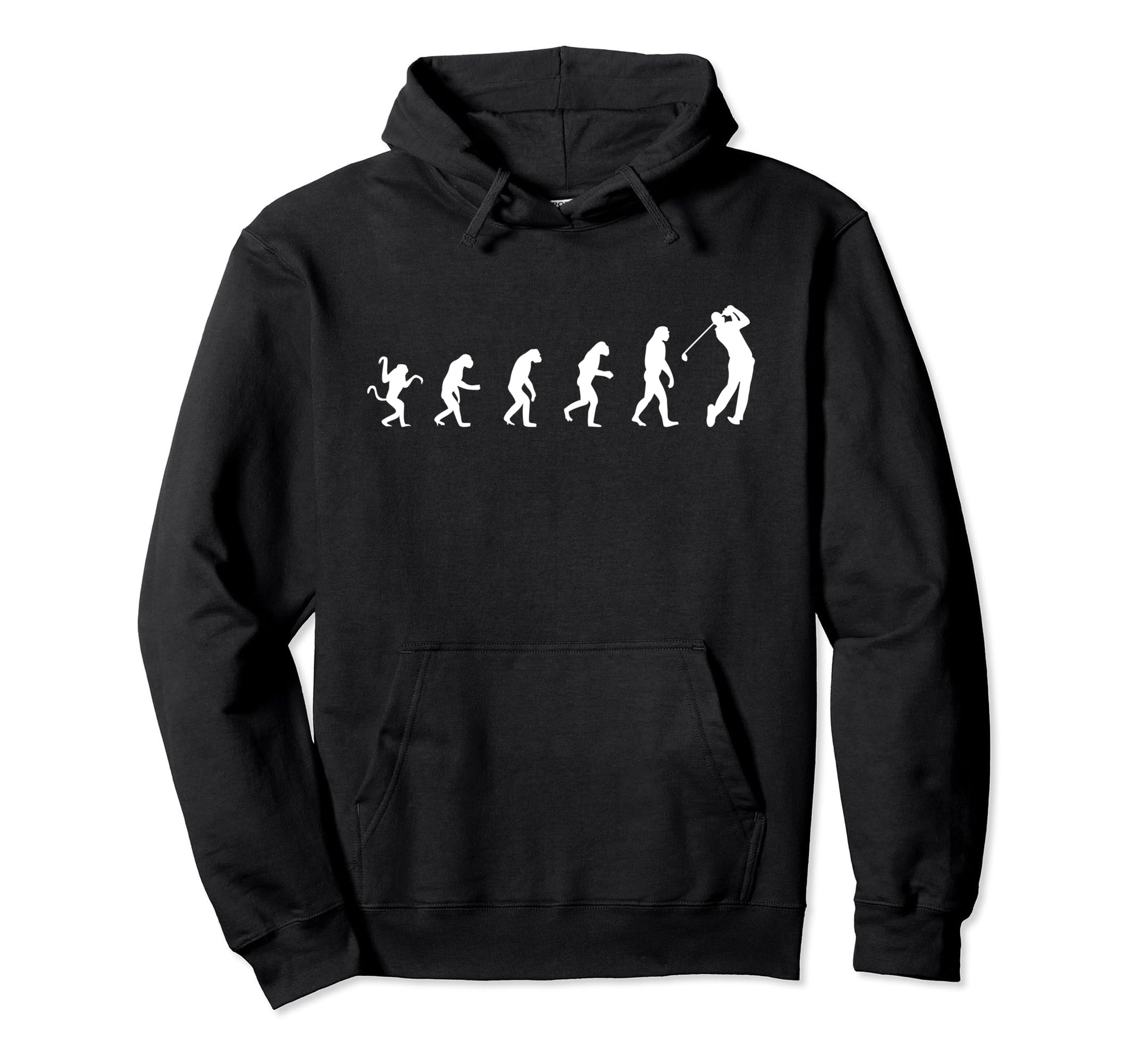 Evolution Golfer Funny Golf Golfing Hoodie - Unique Graphic for Adults - T-Shirt, Sweatshirt, Hoodie