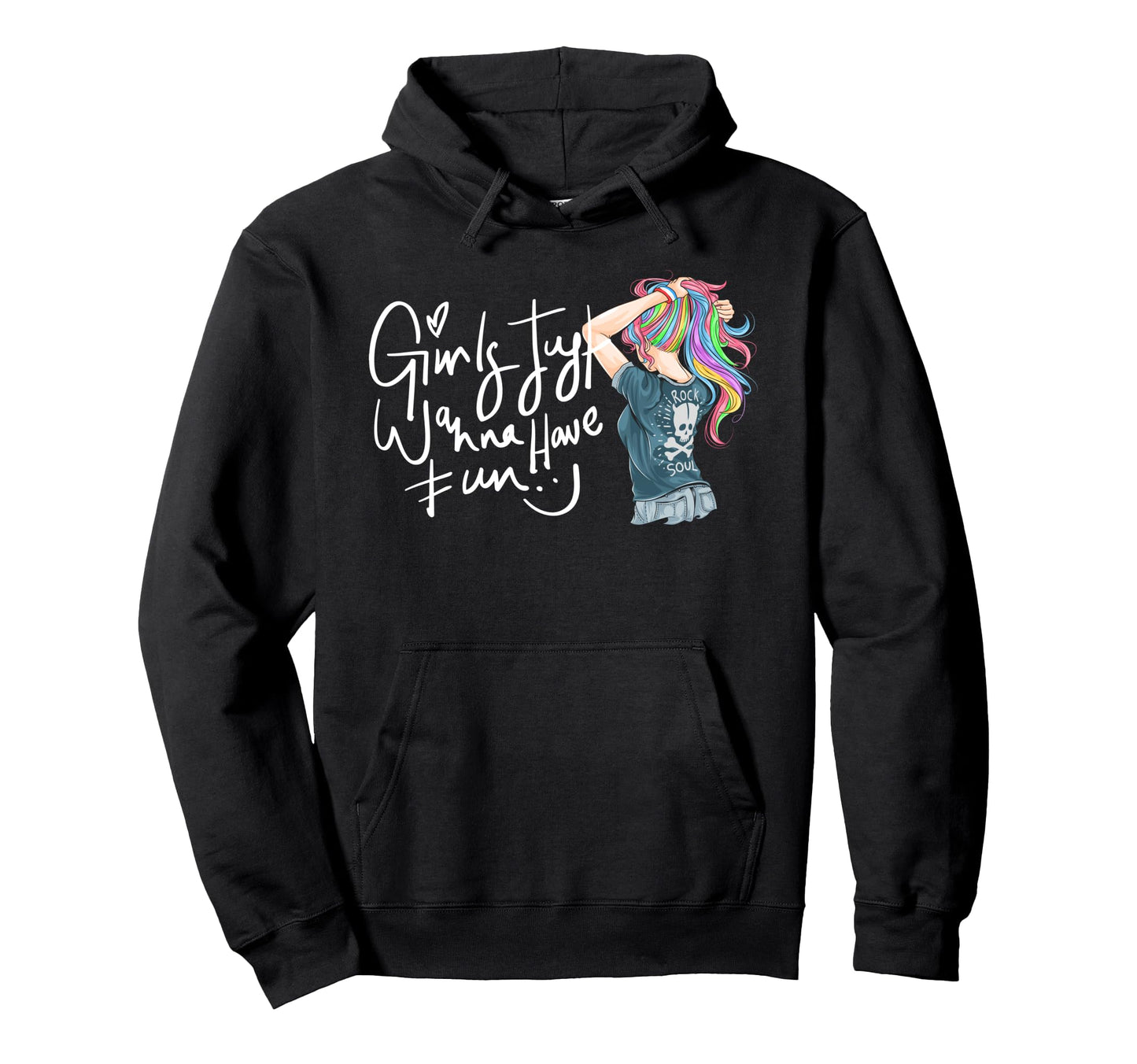 Just Wanna Have Fun Wow Pop Art Hoodie - Aesthetic Graphic Unisex - T-Shirt, Sweatshirt, Hoodie