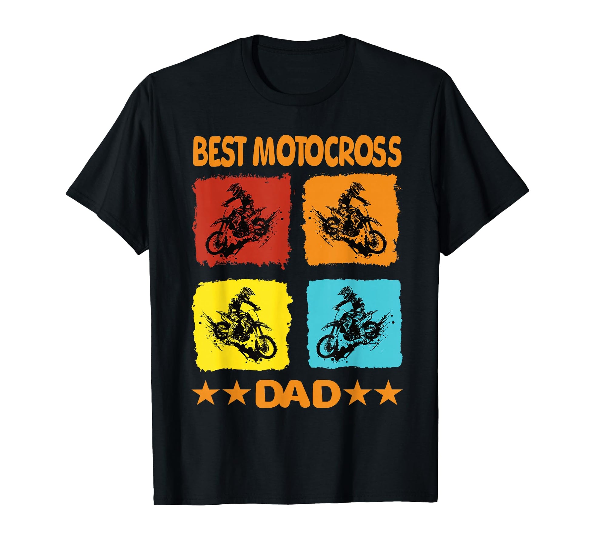 Best Motocross Dad Motocross Bike T-Shirt - Custom Art Print Men Women - T-Shirt, Sweatshirt, Hoodie