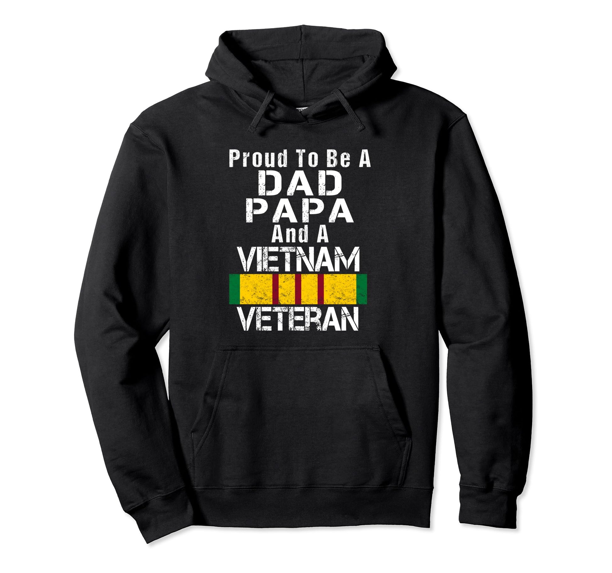 Back Proud Dad Papa Vietnam Veteran Hoodie - Minimalist Print Unisex - T-Shirt, Sweatshirt, Hoodie