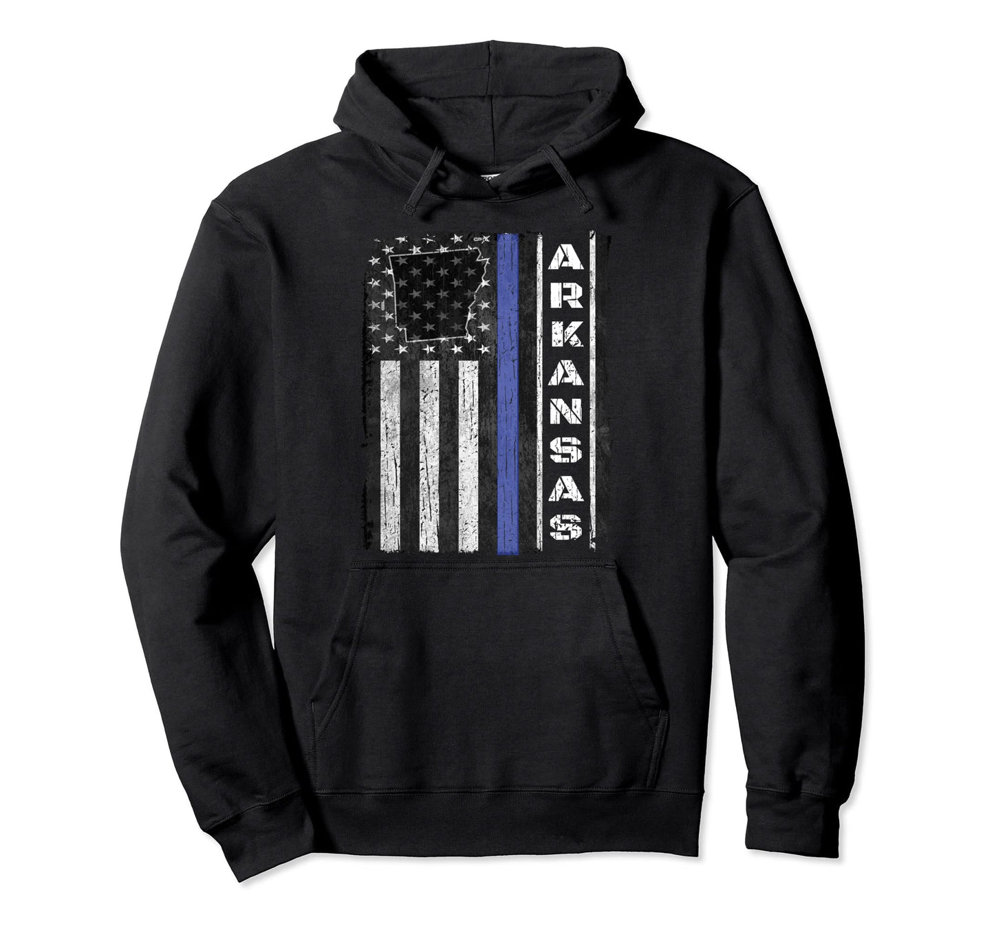 Arkansas Police Week Thin Blue Lineusa Hoodie - Custom Art Print Unisex - T-Shirt, Sweatshirt, Hoodie