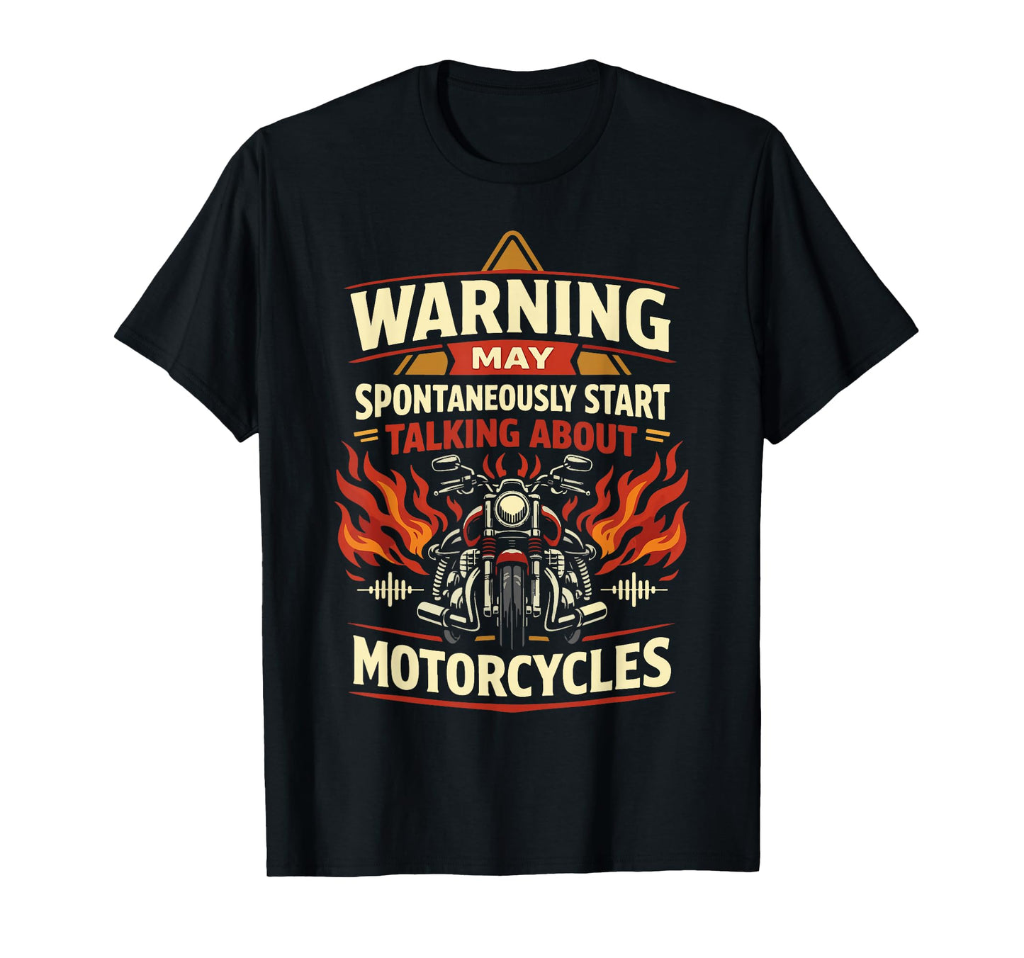 Motorcycle Biker Warning May T-Shirt - Trendy Graphic Men Women - T-Shirt, Sweatshirt, Hoodie