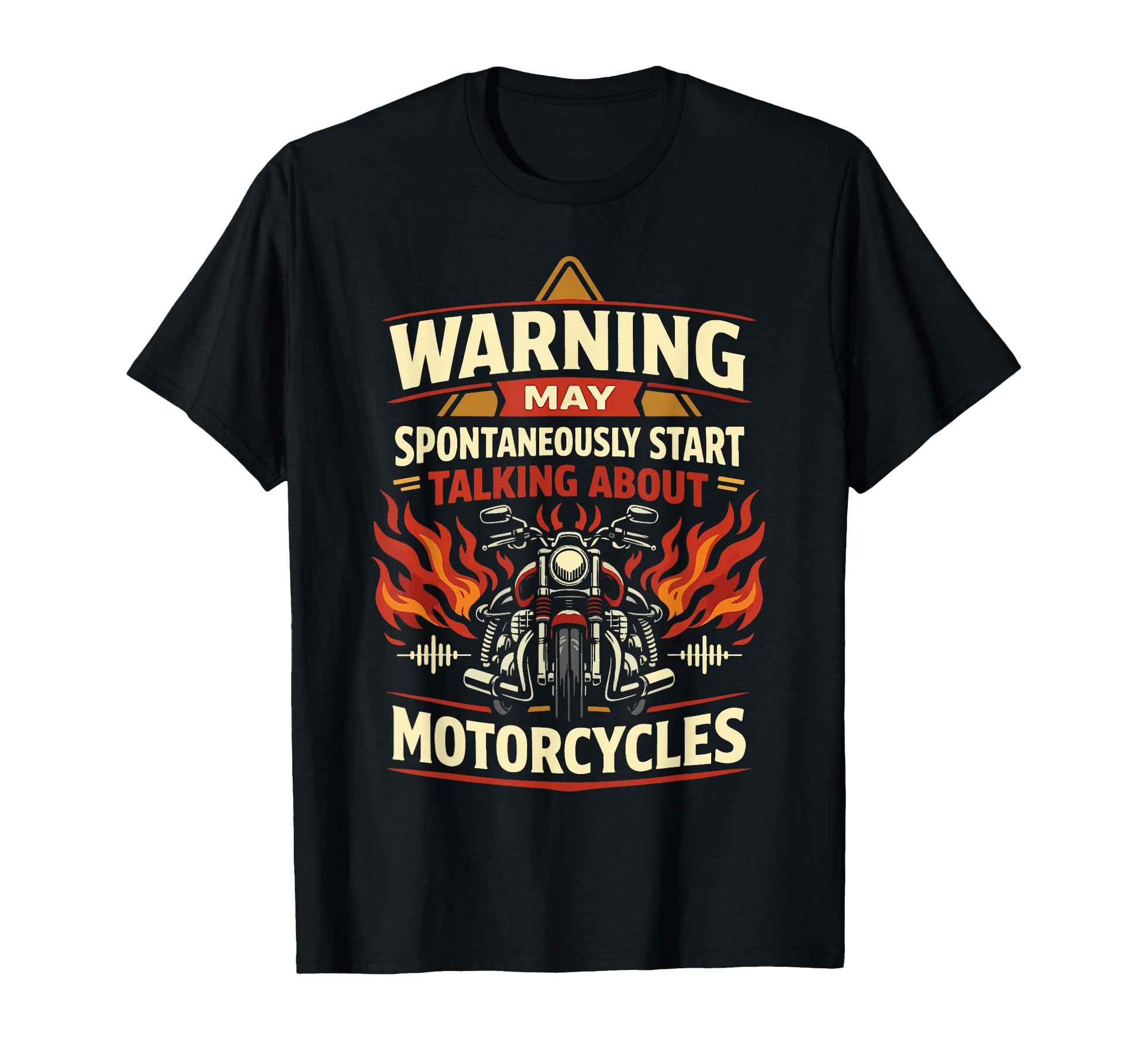 Motorcycle Biker Warning May T-Shirt - Trendy Graphic Men Women - T-Shirt, Sweatshirt, Hoodie