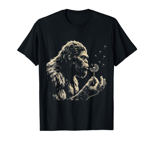 Blowing Wishes Funny Bigfoot Blowing T-Shirt - Aesthetic Graphic Men Women - T-Shirt, Sweatshirt, Hoodie