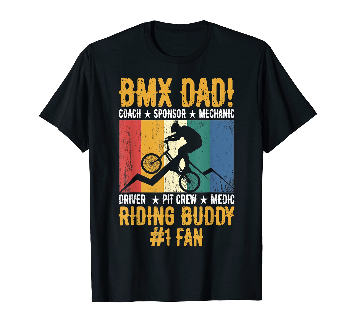 Bmx Dad Coach Sponsor Bmx Bike Dad T-Shirt - Fun Novelty Design Unisex - T-Shirt, Sweatshirt, Hoodie