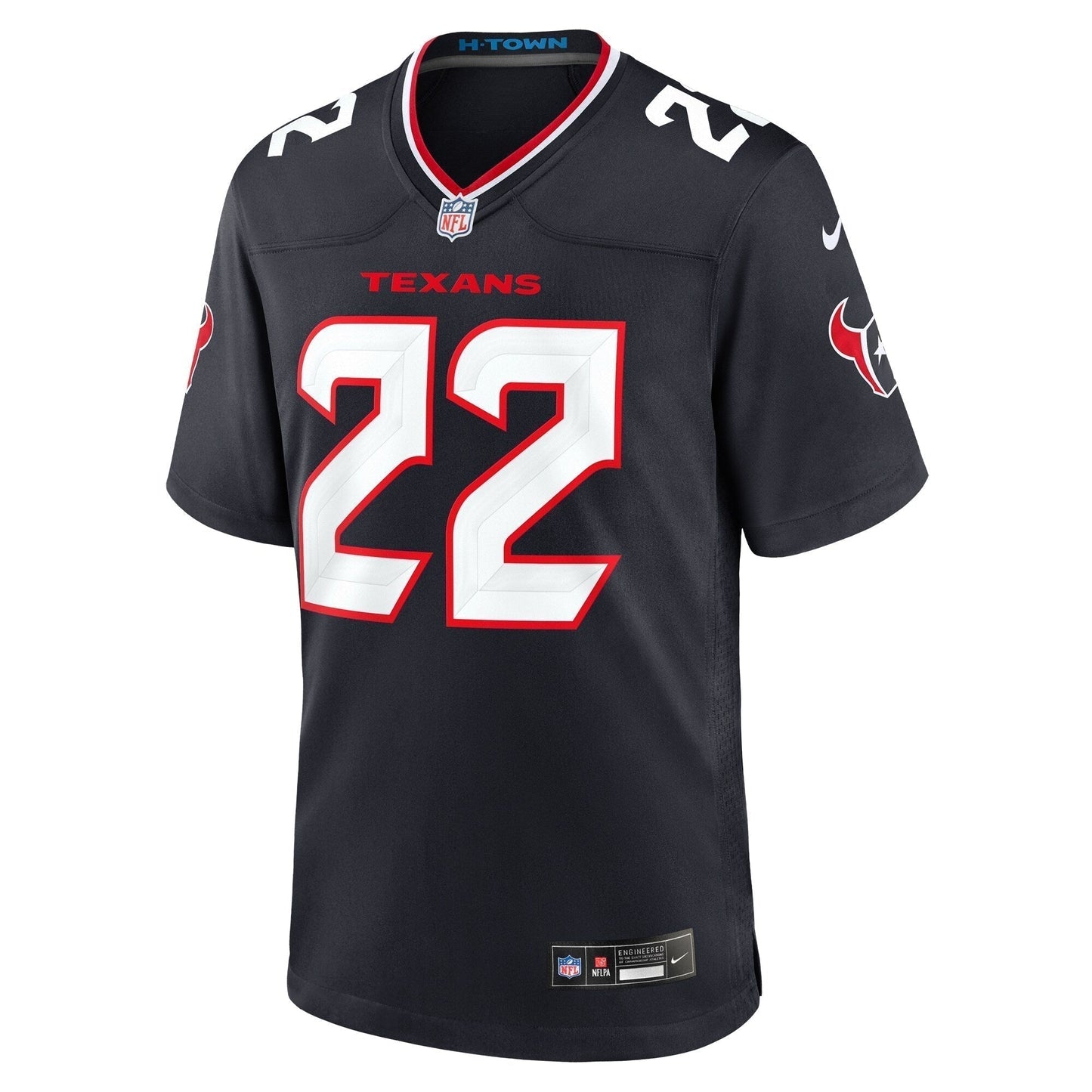Josh Thompson Houston Texans Team Game Jersey - Navy football jersey product view 2