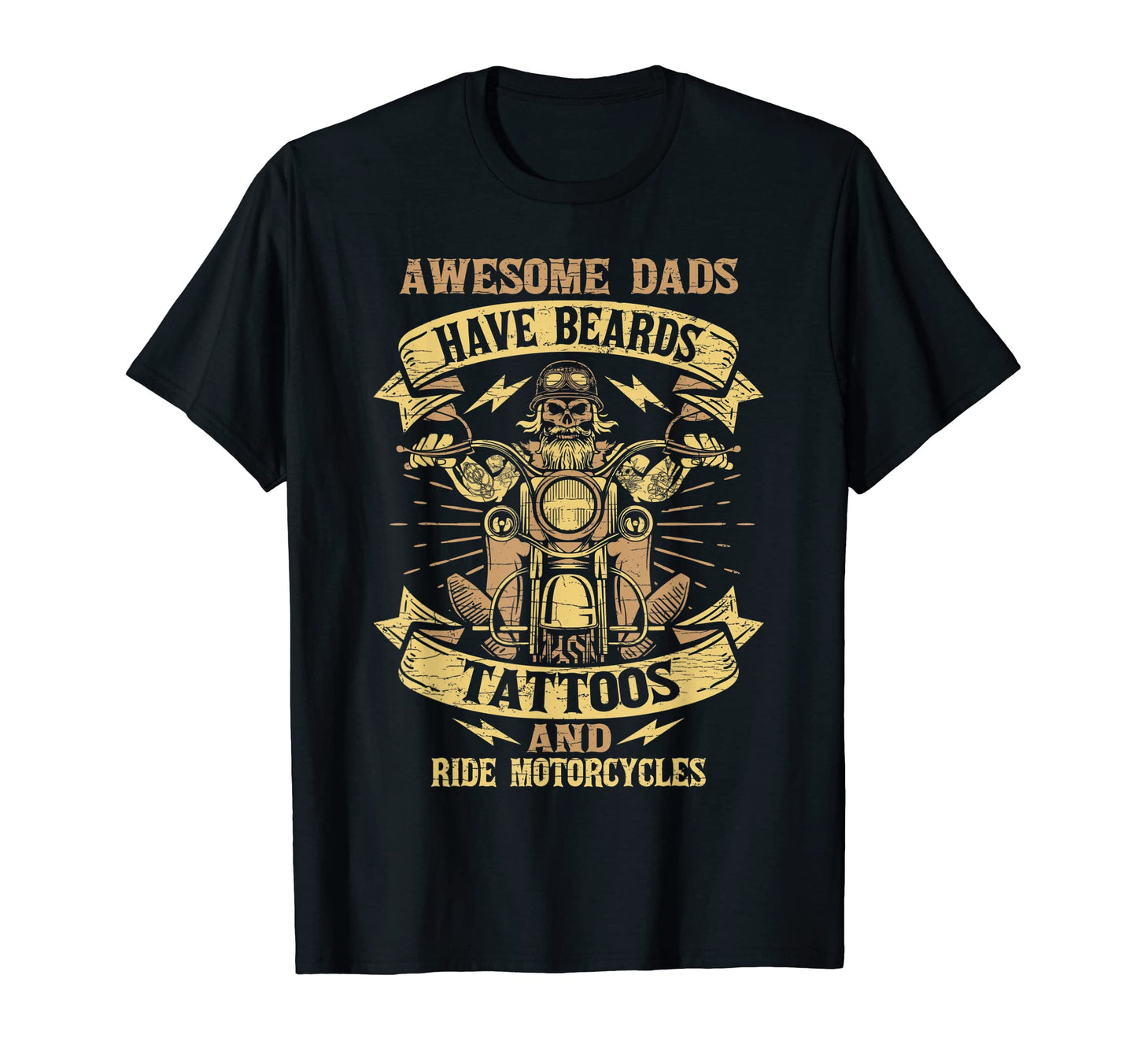 Biker Fathers Day Motorcycle Motoryclist T-Shirt - Graphic Print Unisex - T-Shirt, Sweatshirt, Hoodie