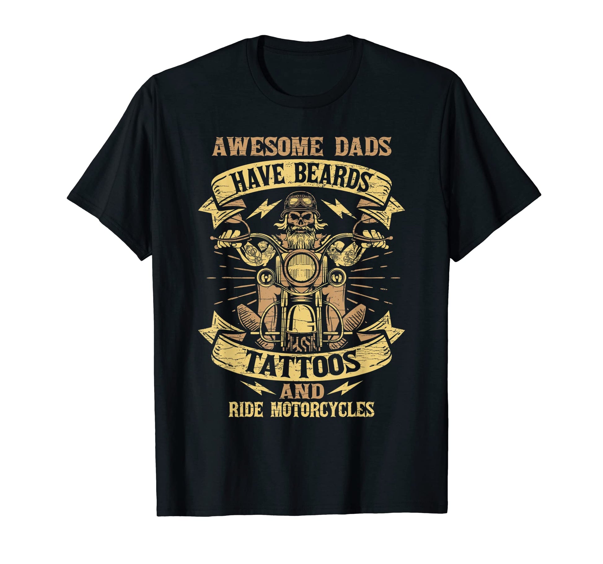 Biker Fathers Day Motorcycle Motoryclist T-Shirt - Graphic Print Unisex - T-Shirt, Sweatshirt, Hoodie