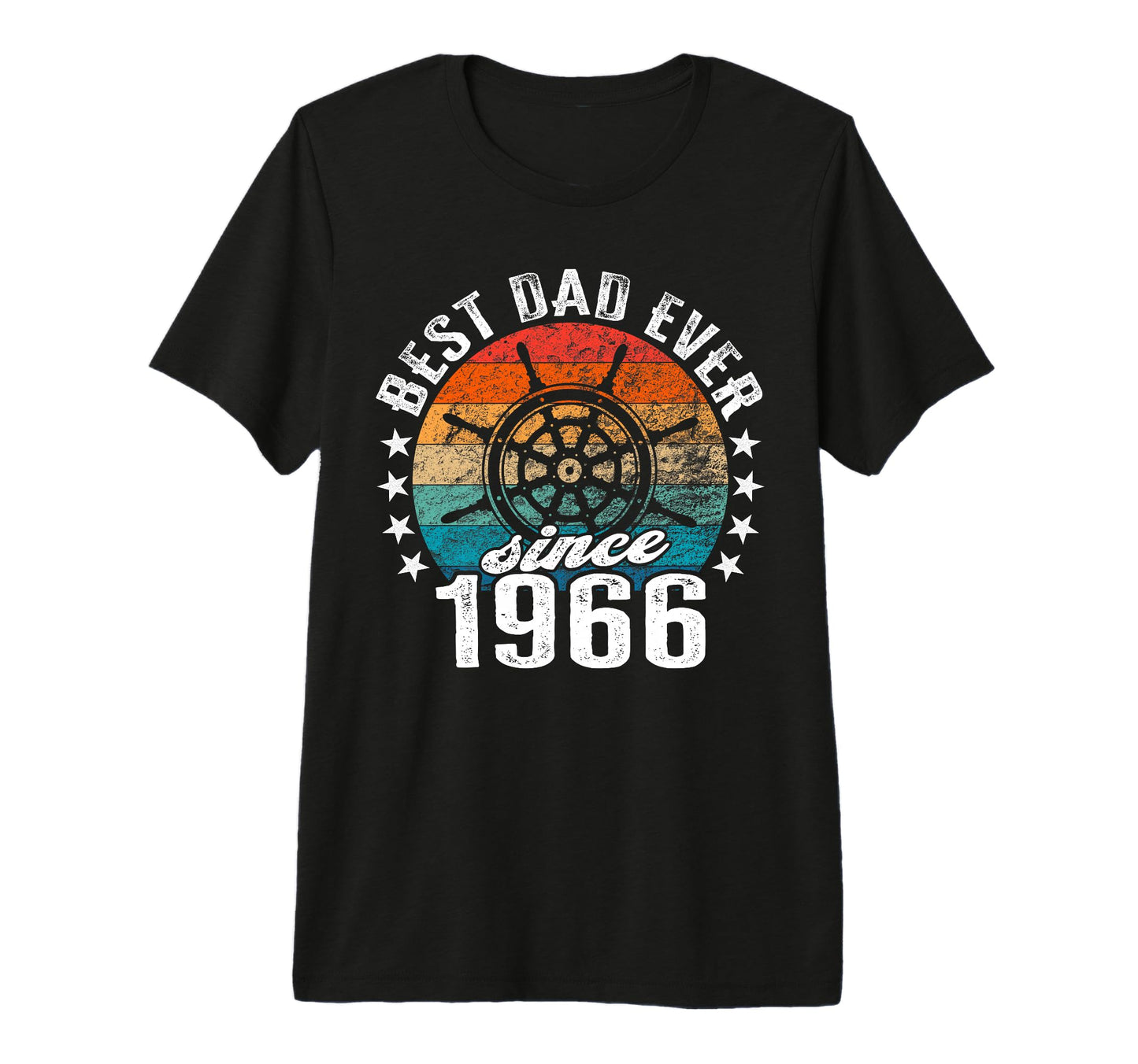Best Dad World No Joke Best Dad Since 1966 T-Shirt - Graphic Print Unisex - T-Shirt, Sweatshirt, Hoodie