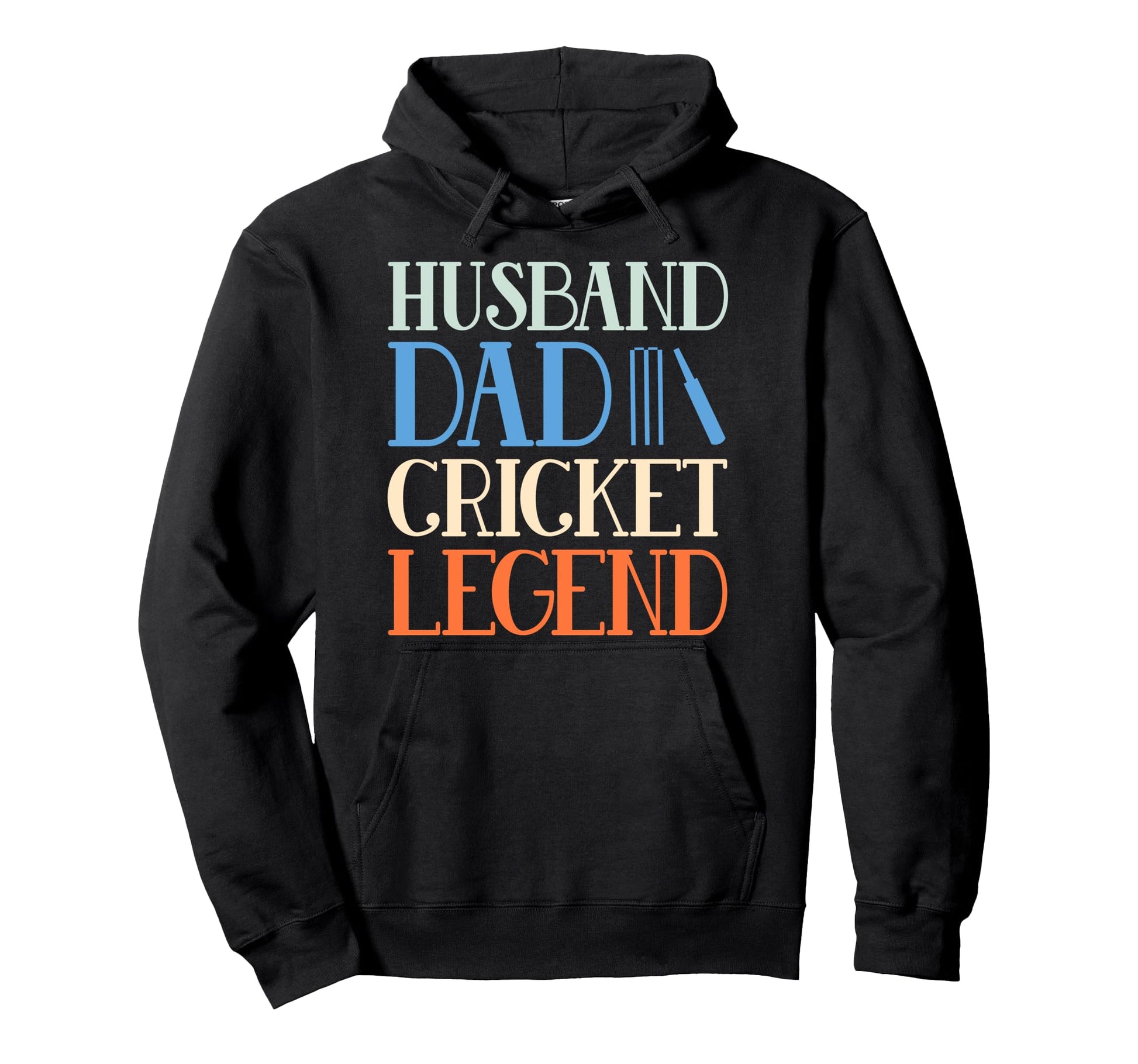Husband Dad Cricket Legend Funny Cricket Hoodie - Unique Graphic Men Women - T-Shirt, Sweatshirt, Hoodie